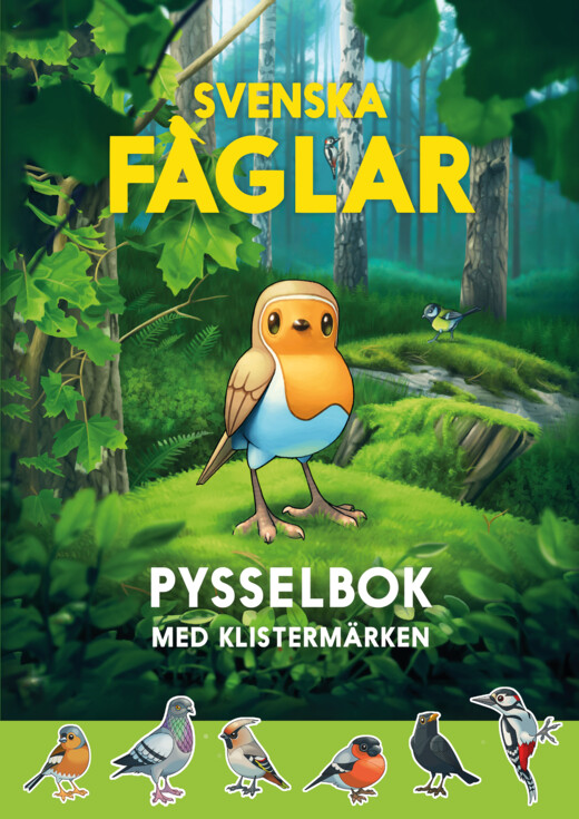Svenska Fåglar Pysselbok Med Klistermärken