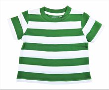 T-Shirt Rand Grön Storlek 104