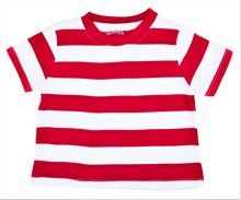 T-Shirt Rand Röd Storlek 104