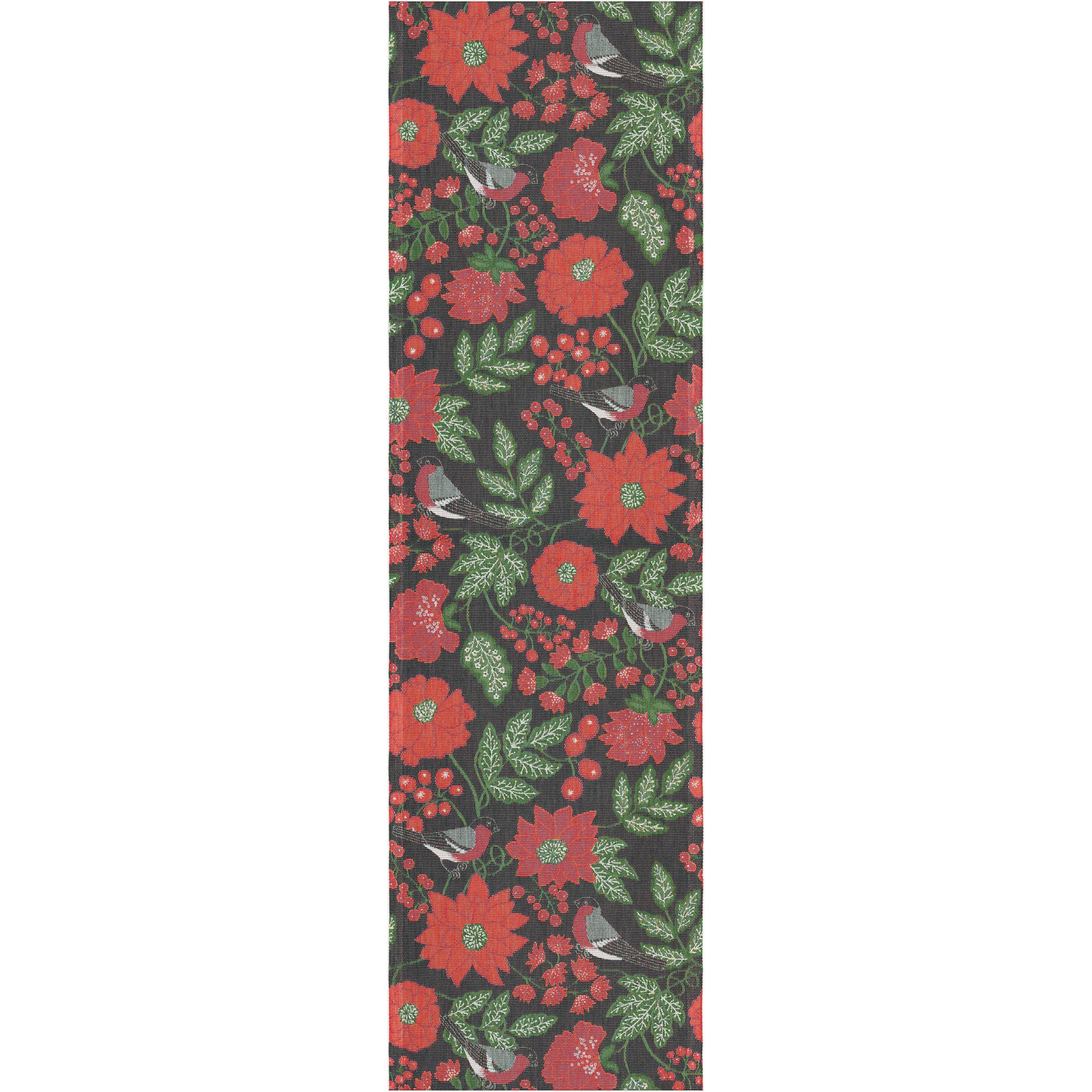 Table Runner Julfåglar 35x120