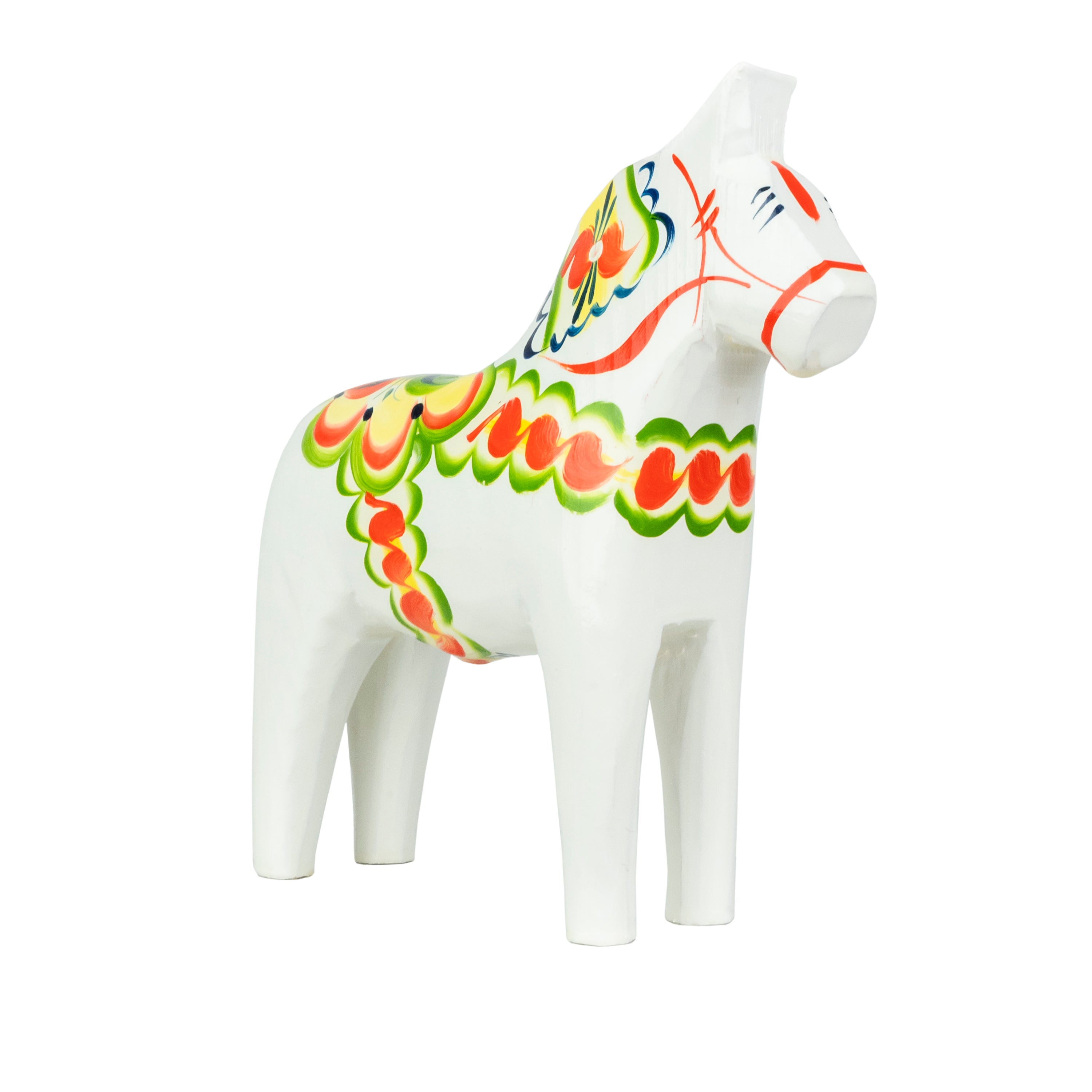 Dala Horse White 13 cm