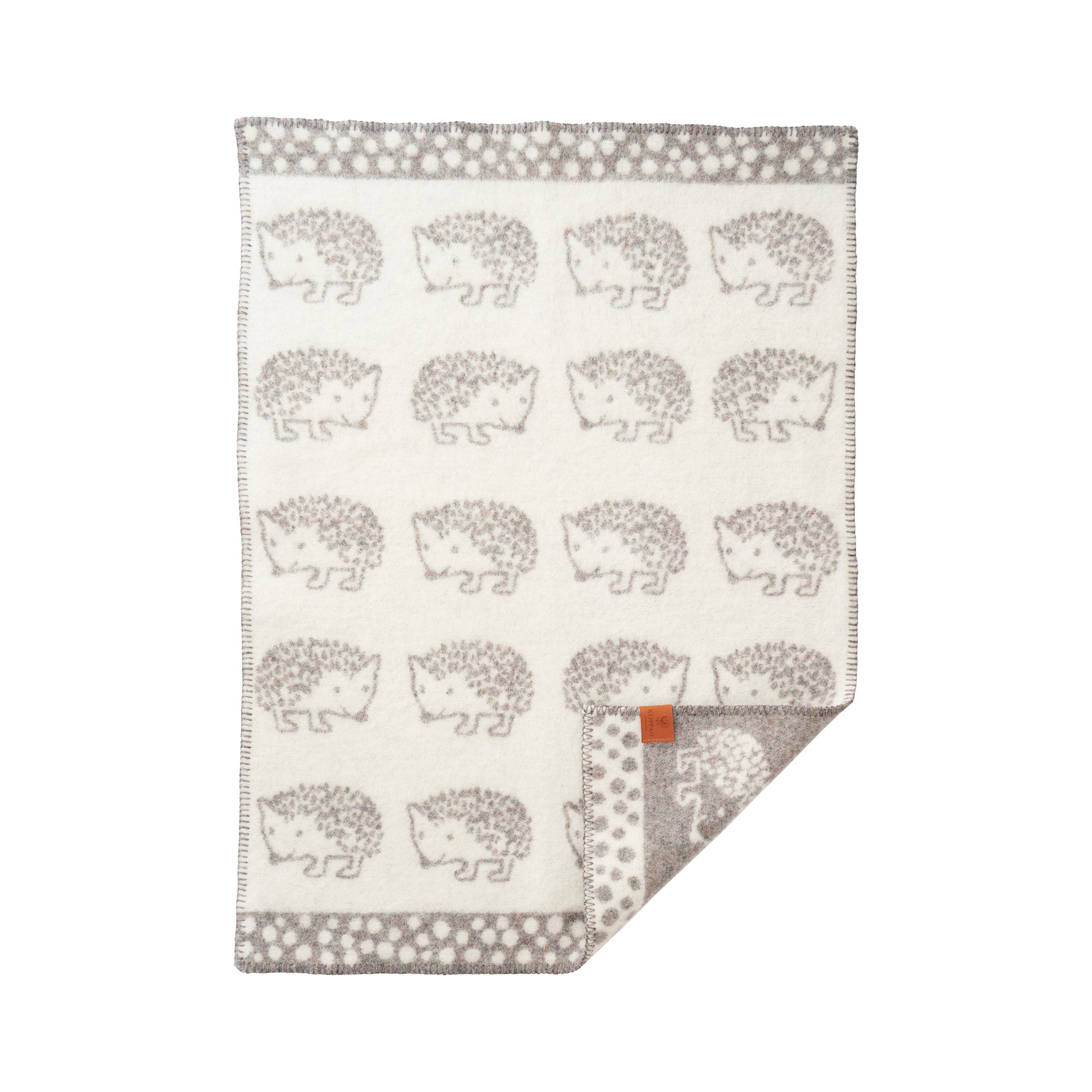 Klippan Barnpläd Igelkott Grå