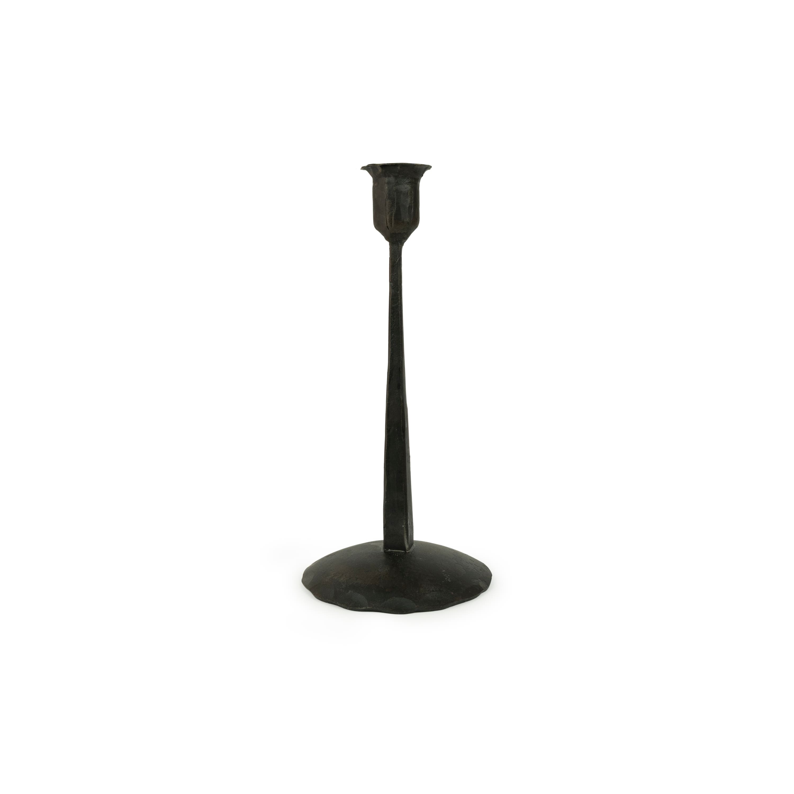 Hand-Forged Wrought Iron Candle Holder 25 cm