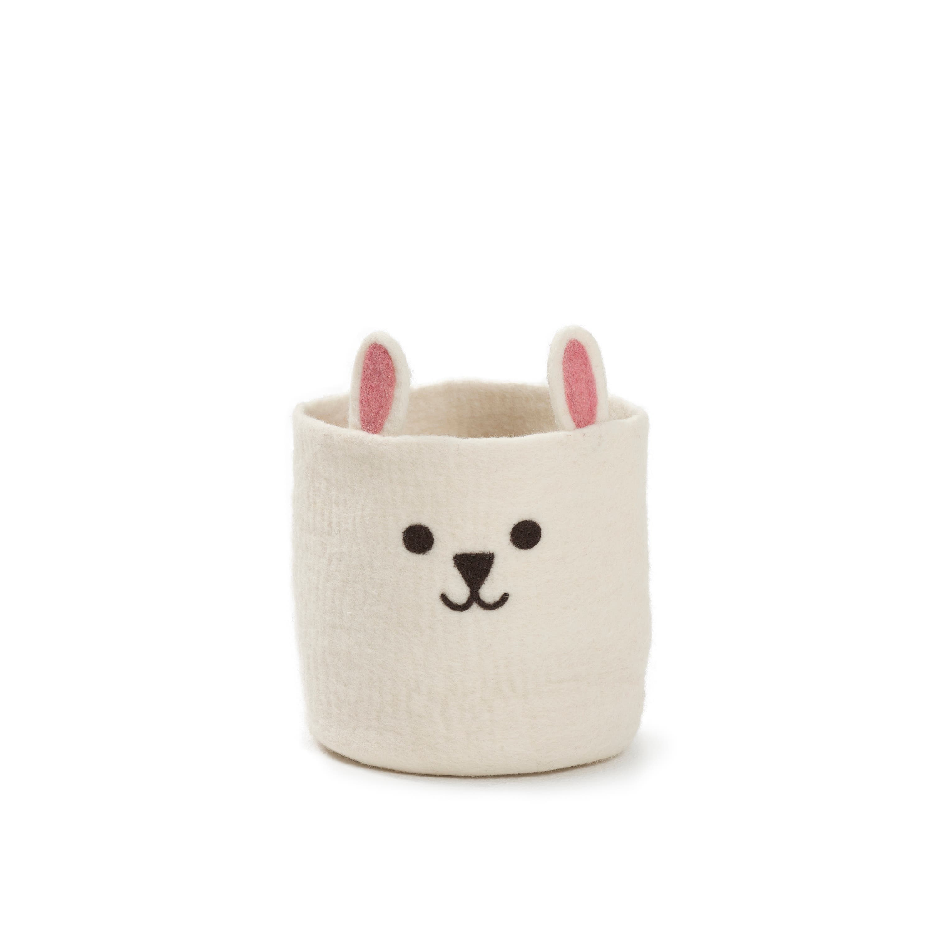 Klippan Filtad korg Rabbit Vit