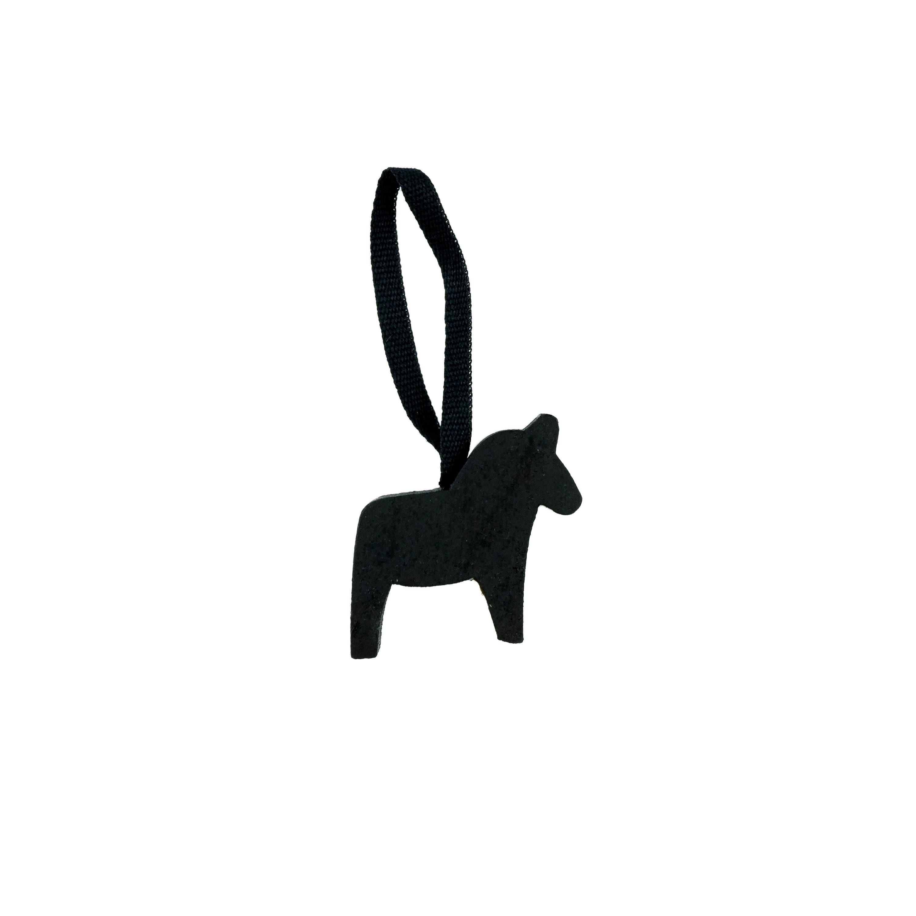 Ornament Horse Black Mini