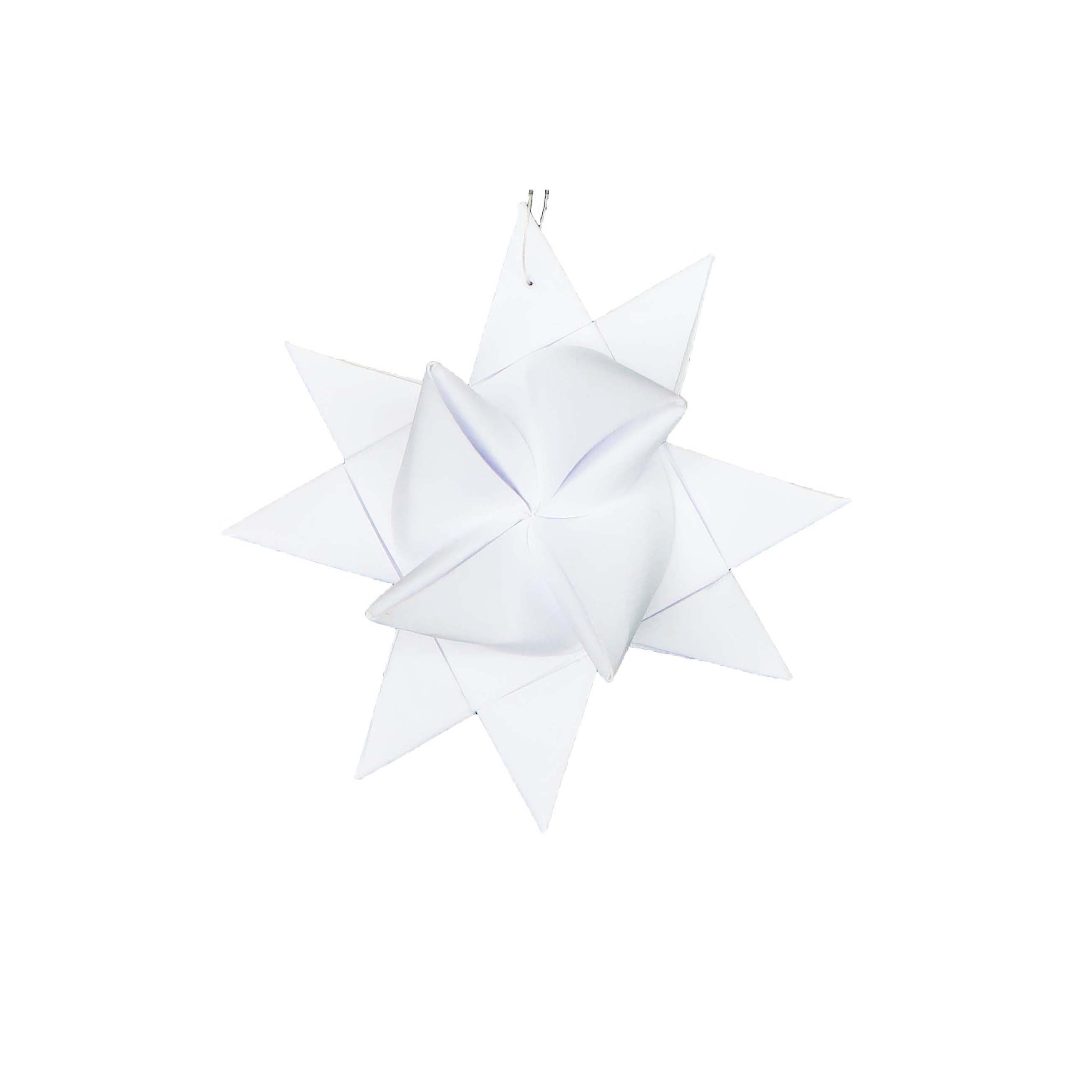 Paper Star Ornament White