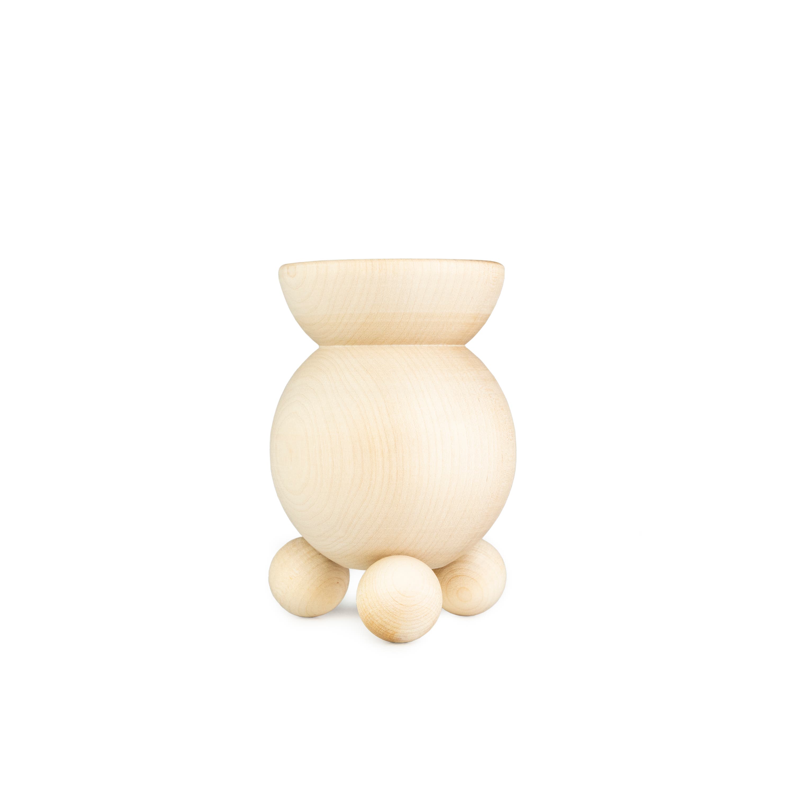 Candle Holder for Gille Candle, Natural Wood