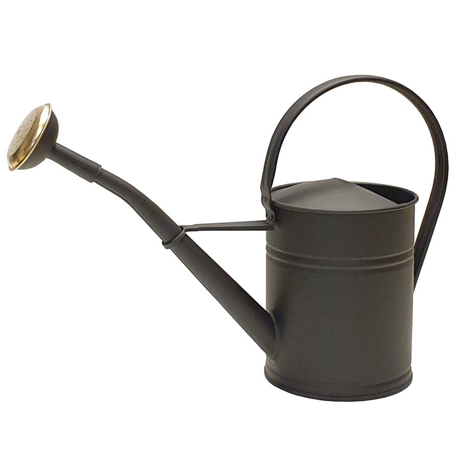 Round Watering Can 2 Litres Black