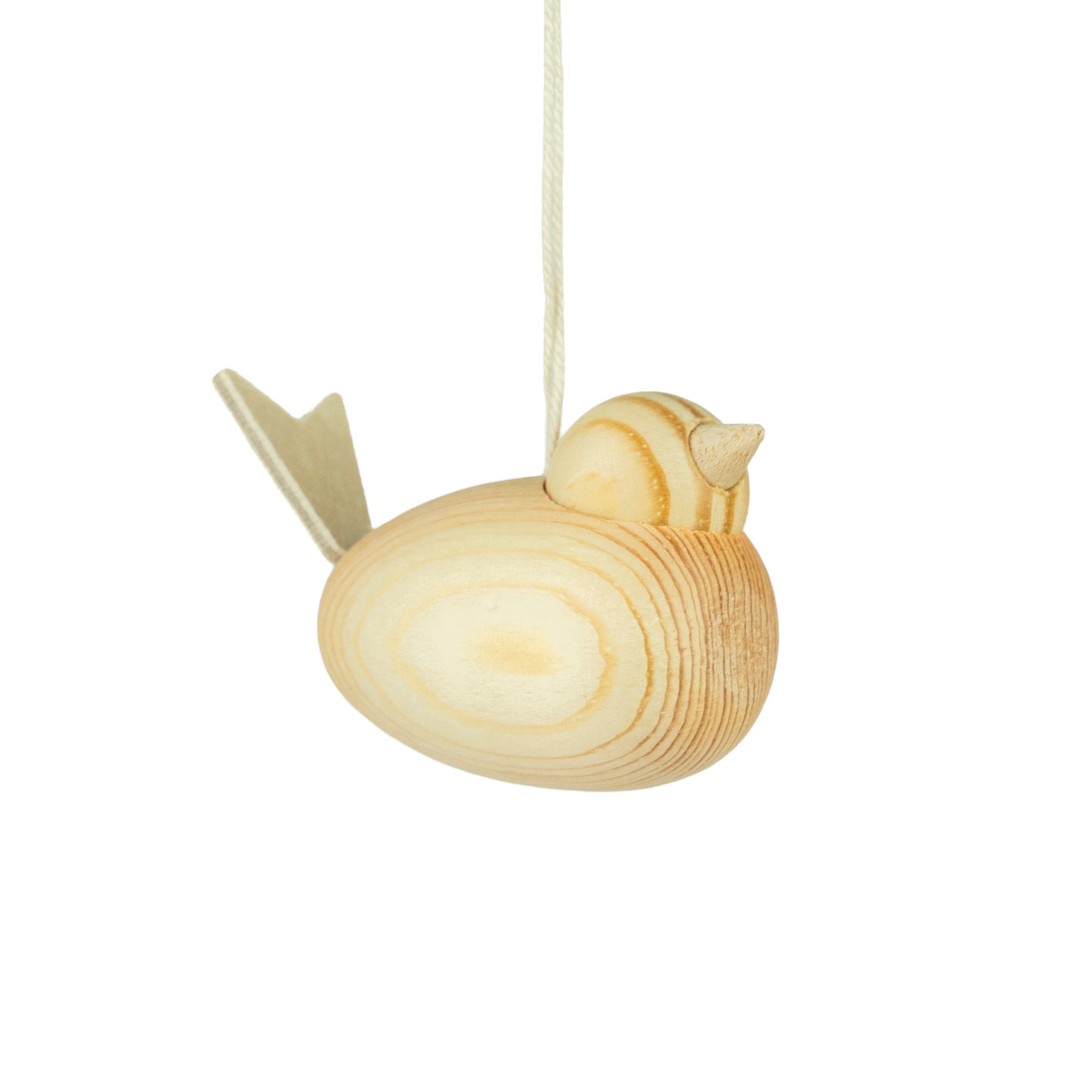 Hanging Bird Ornament Natural