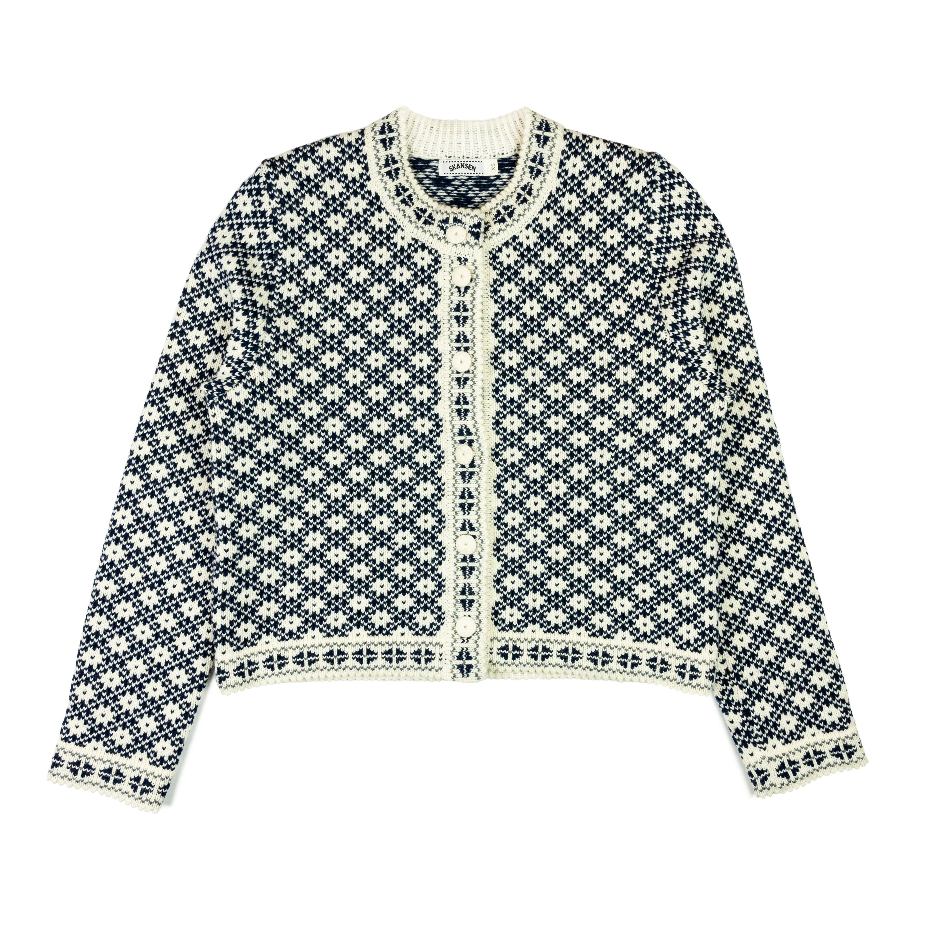 Kofta Skansen 100% Ull Marin