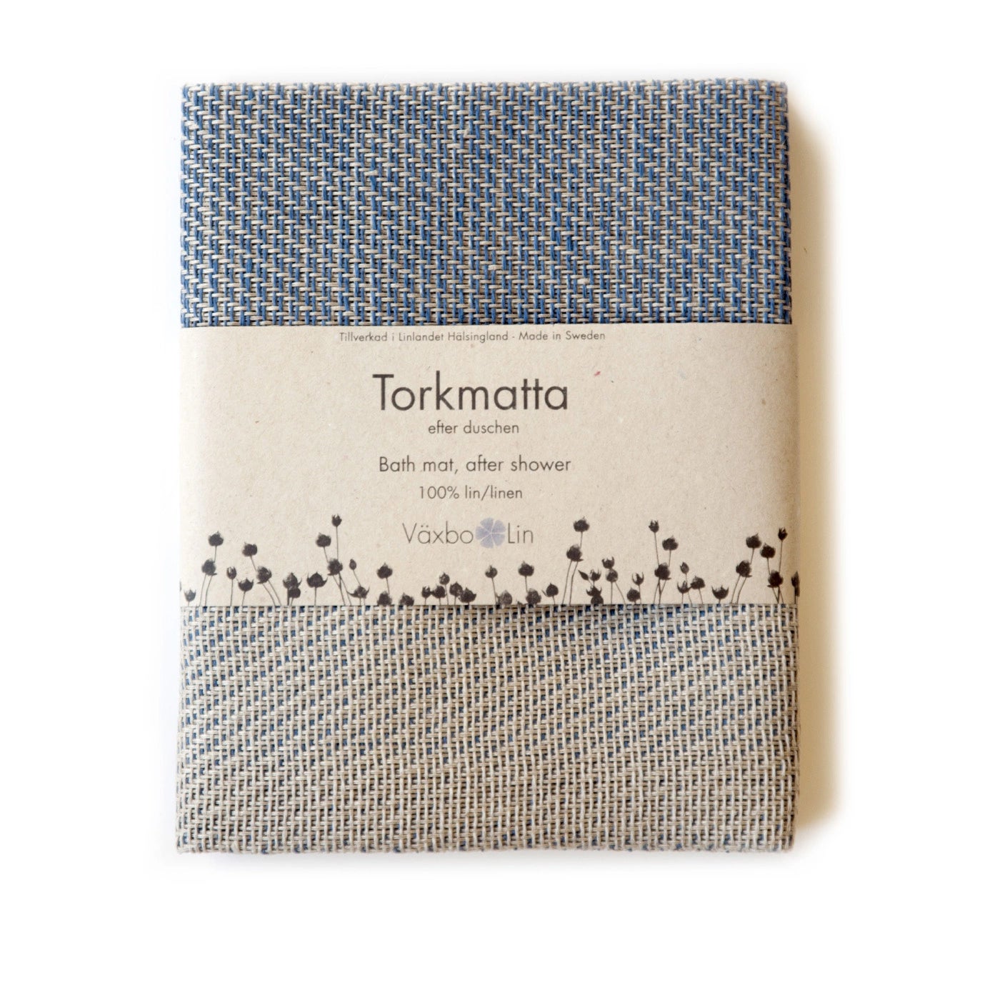 Drying Mat Blue Växbo Lin