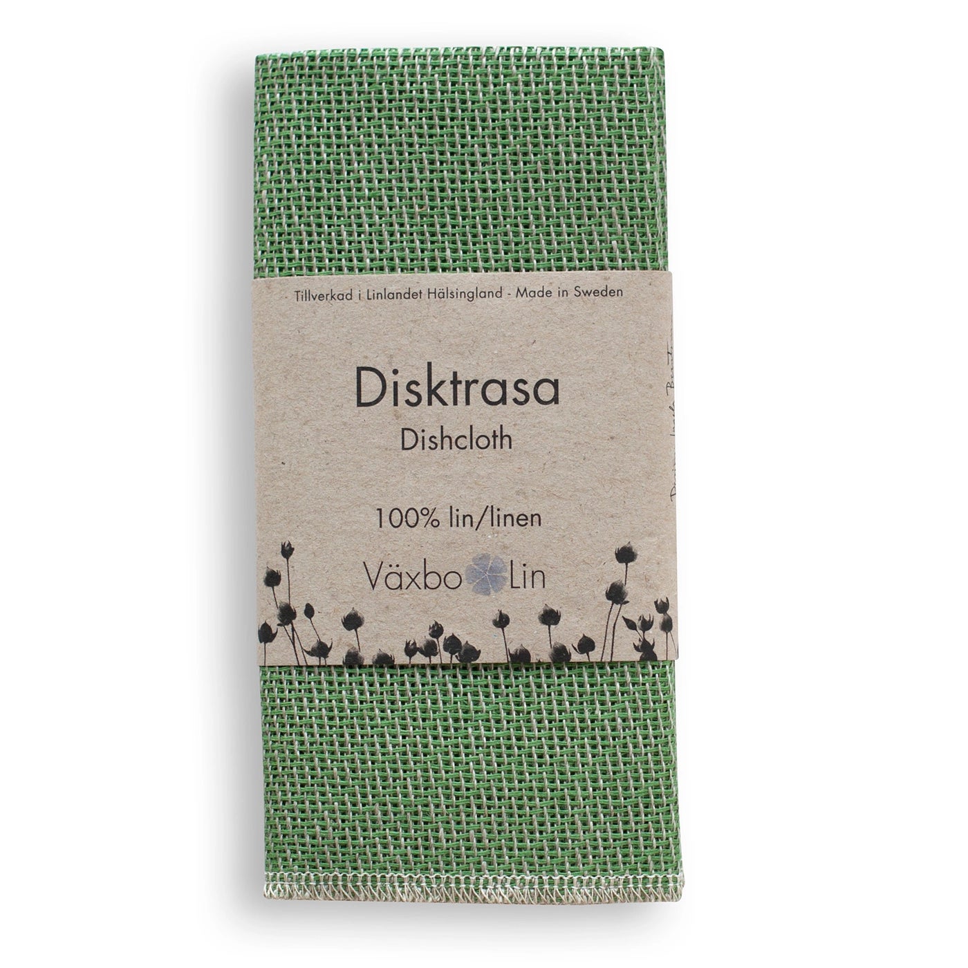 Dish Cloth Växbo Lin Leaf Green