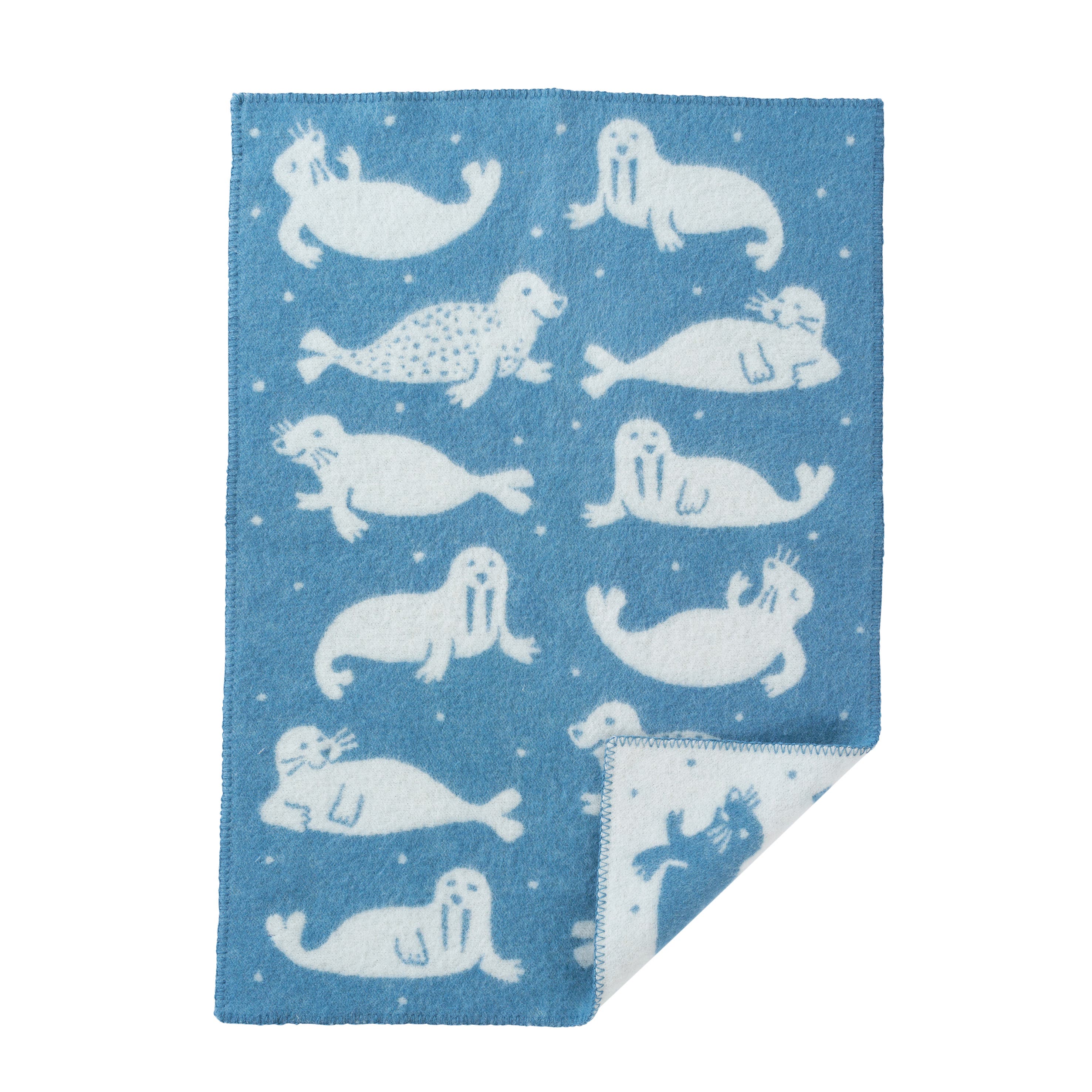 Klippan baby plaid Seal Blue