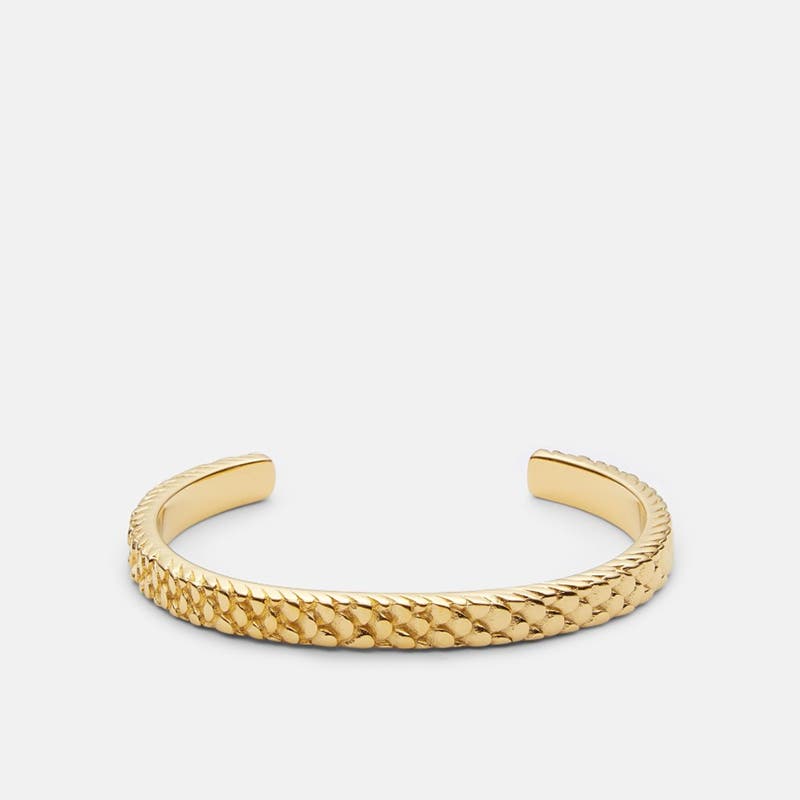 Skultuna Scale Cuff Gold plated
