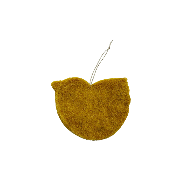 Hanging Chicken Mustard Yellow