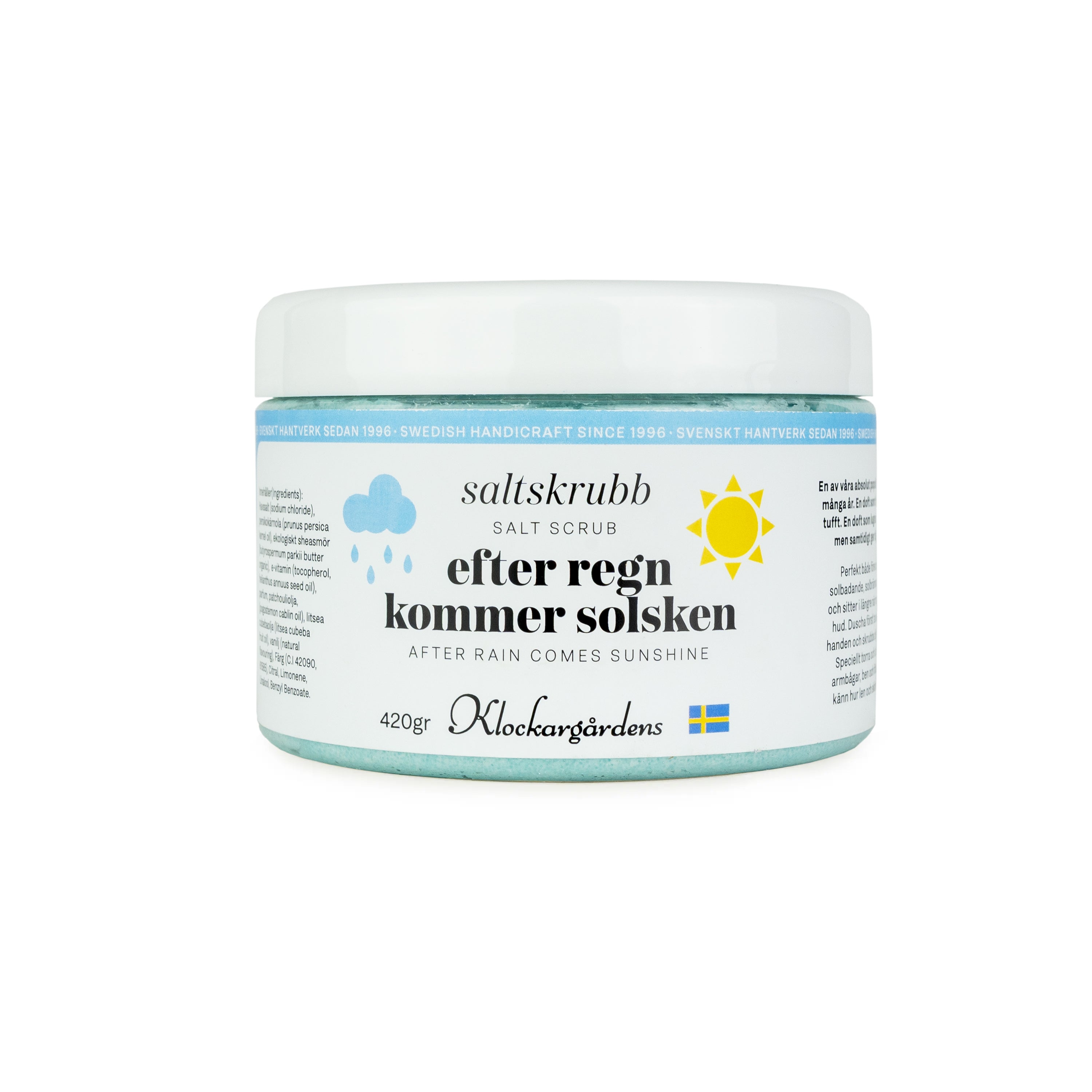 Saltskrubb Efter Regn Kommer Solsken