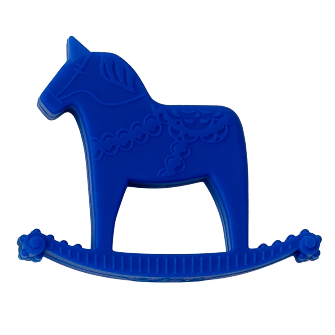 Dala Horse Teether Dark blue