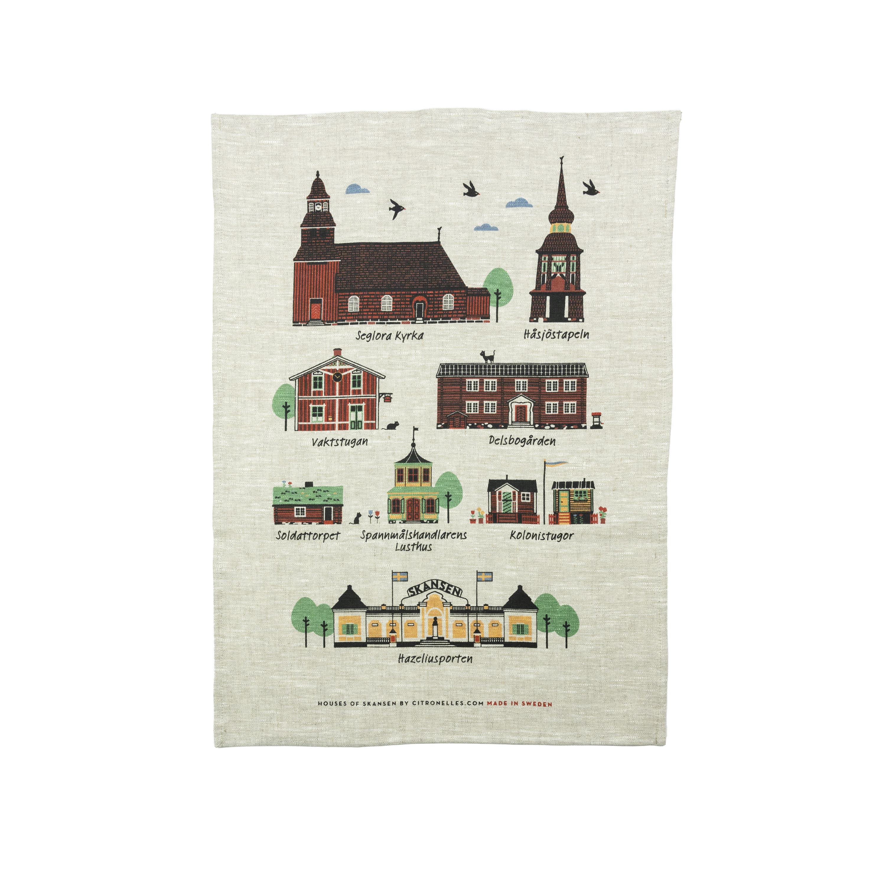 Towel Skansen’s Houses 50x70