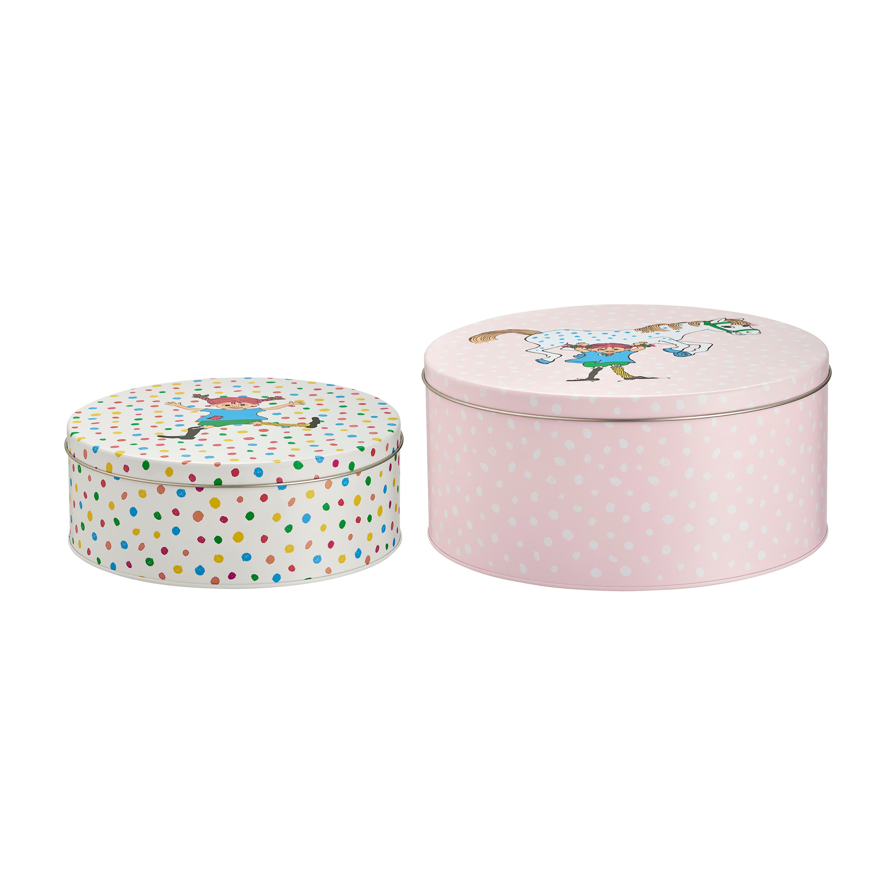 Pippi Longstocking Tin Jars 2-Pack