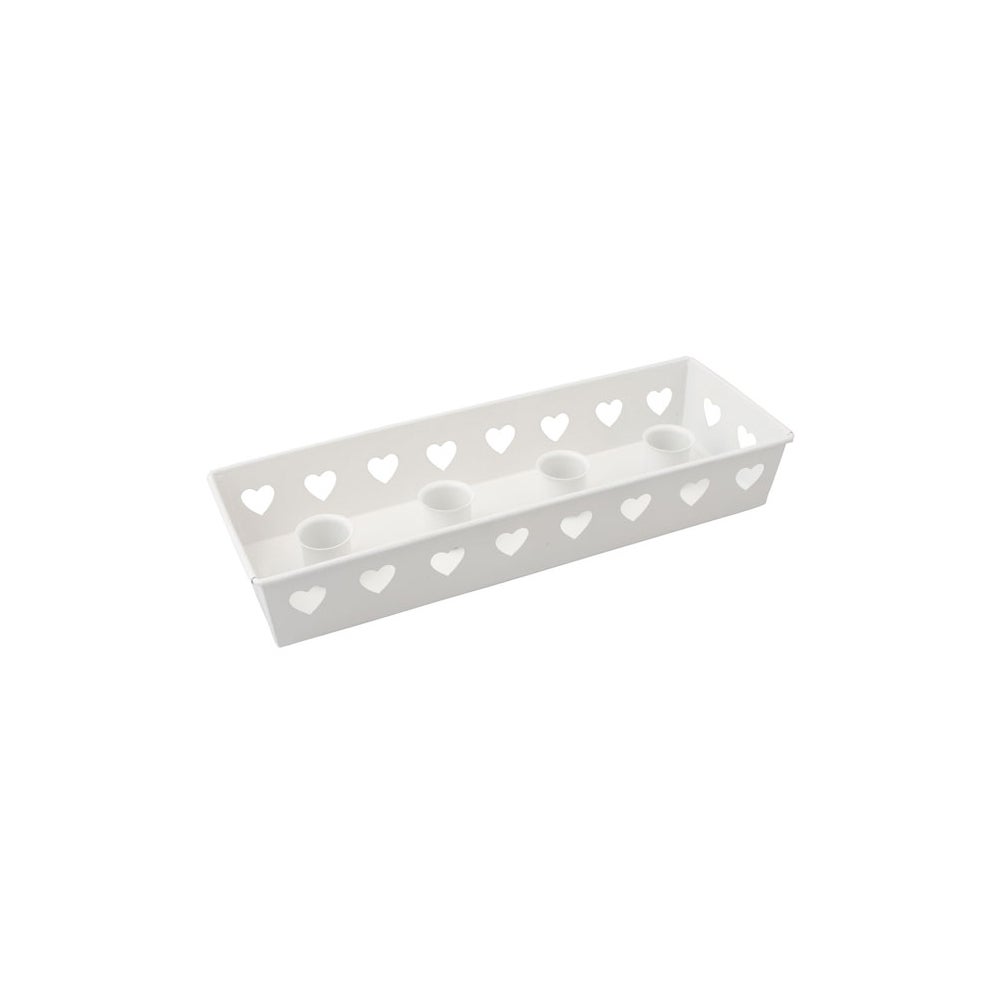Advent candle holder White