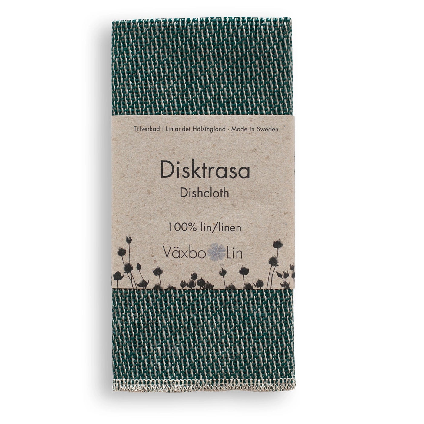 Dish Cloth Växbo Lin Moss Green