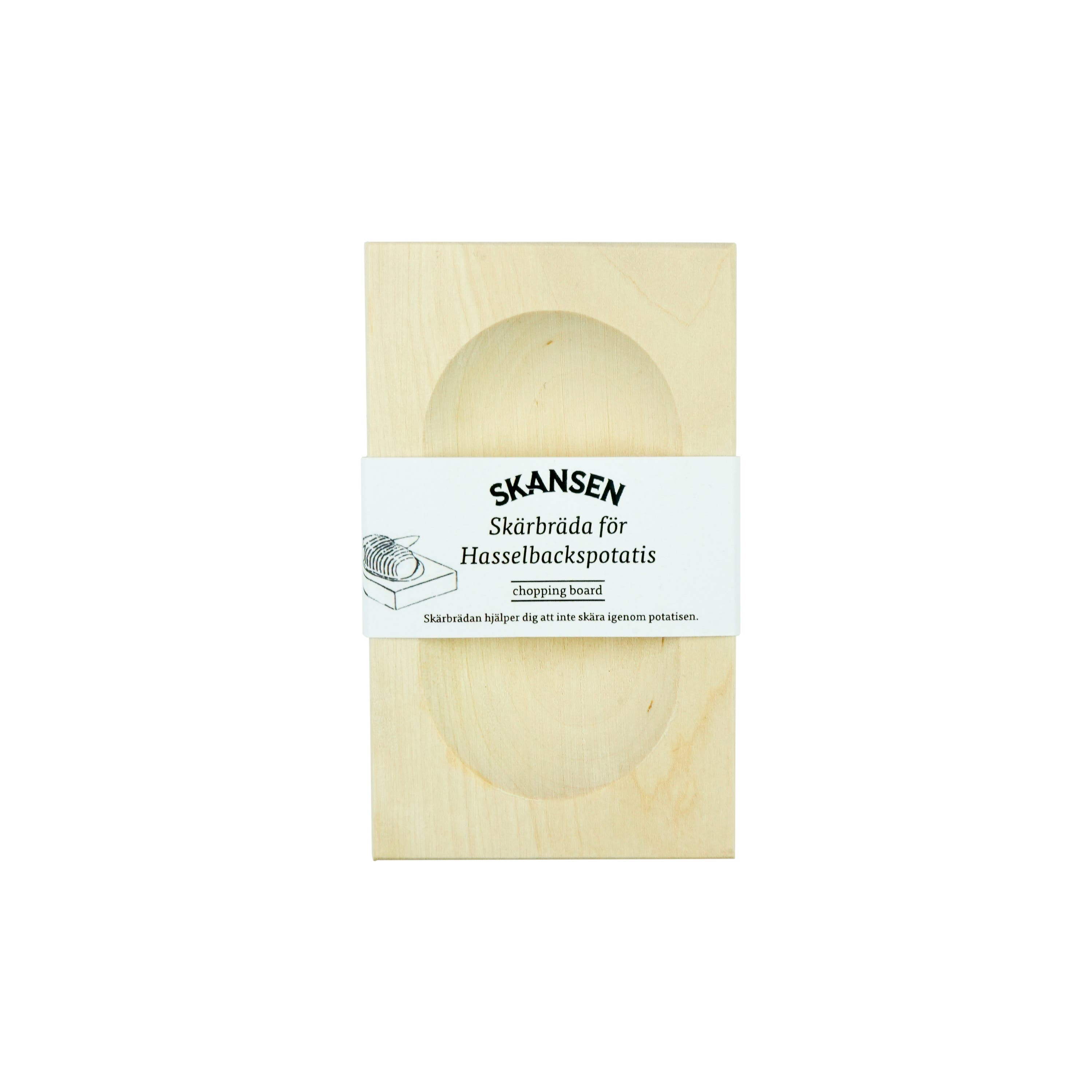 Chopping Board for Hasselbacks Potatoes