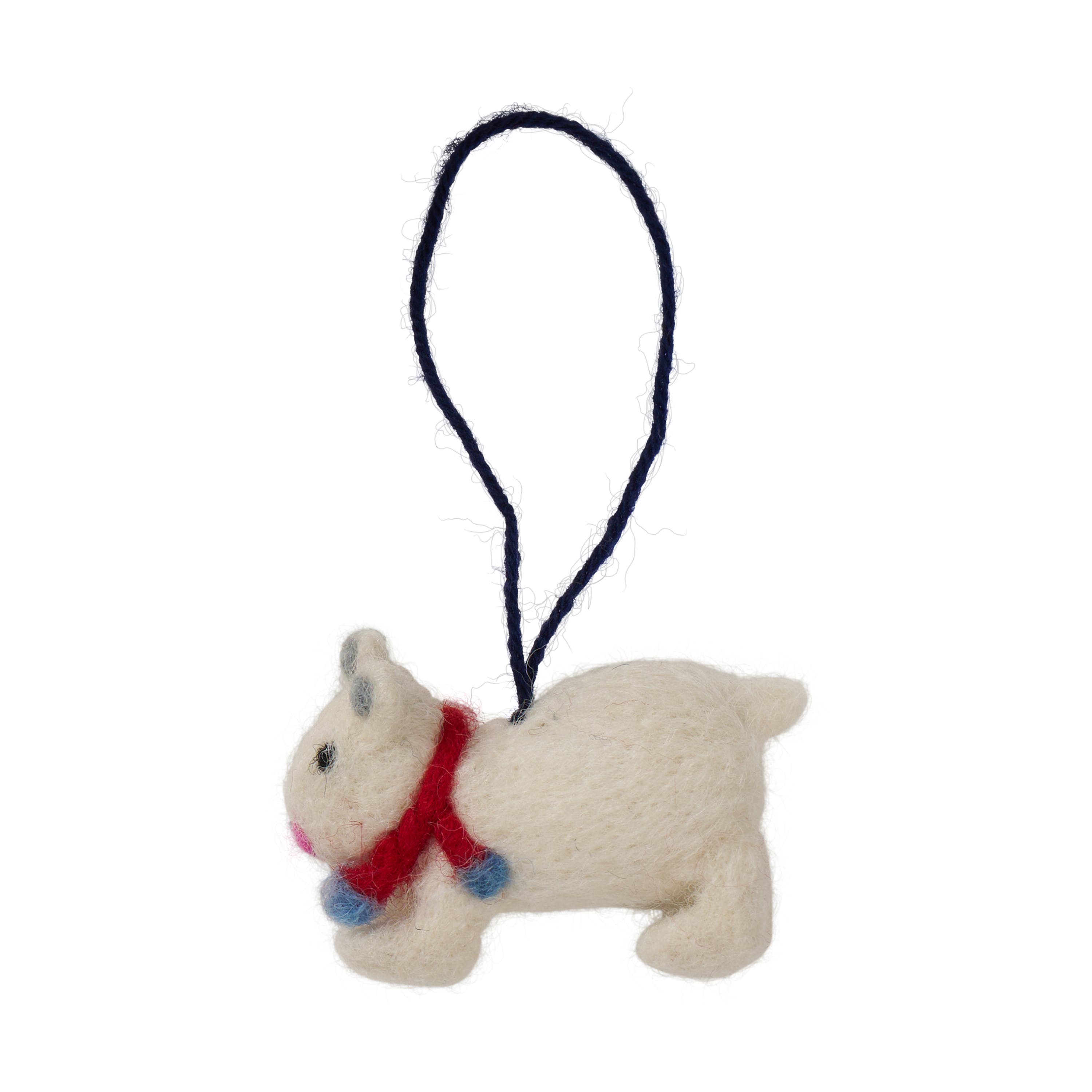 Hänge Isbjörn Filtad Ull