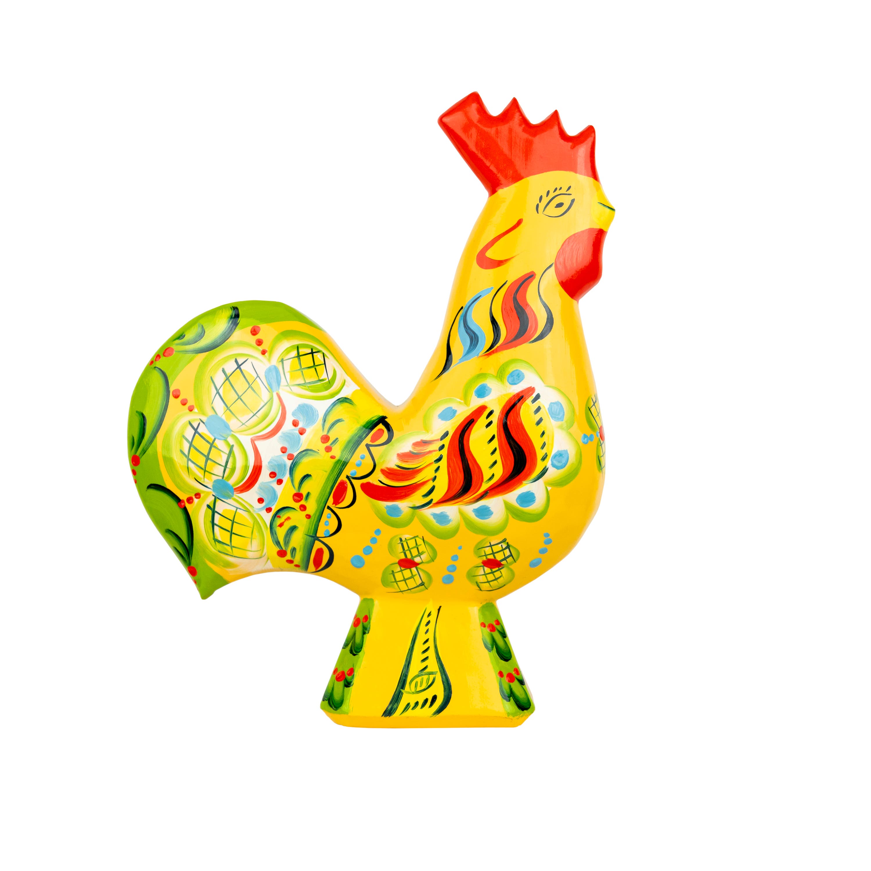 Dala Rooster Yellow 11 cm