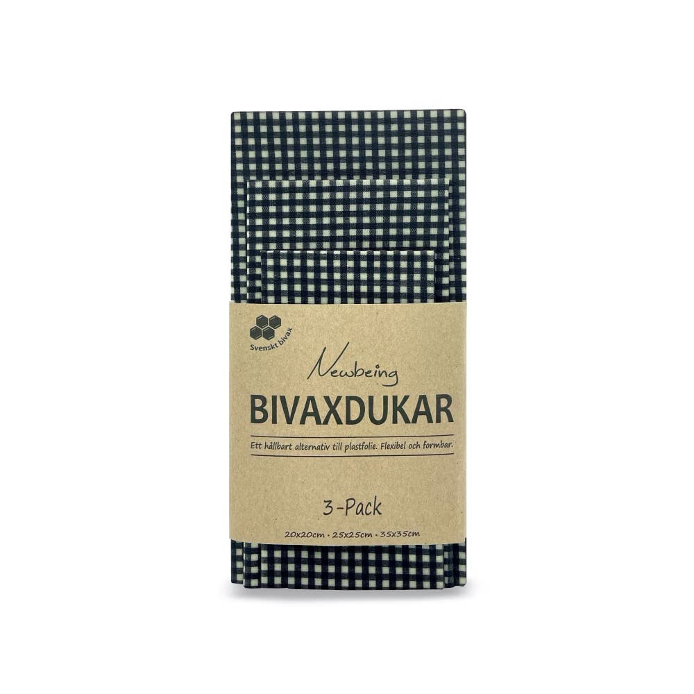 Beeswax Wraps Black 3-Pack