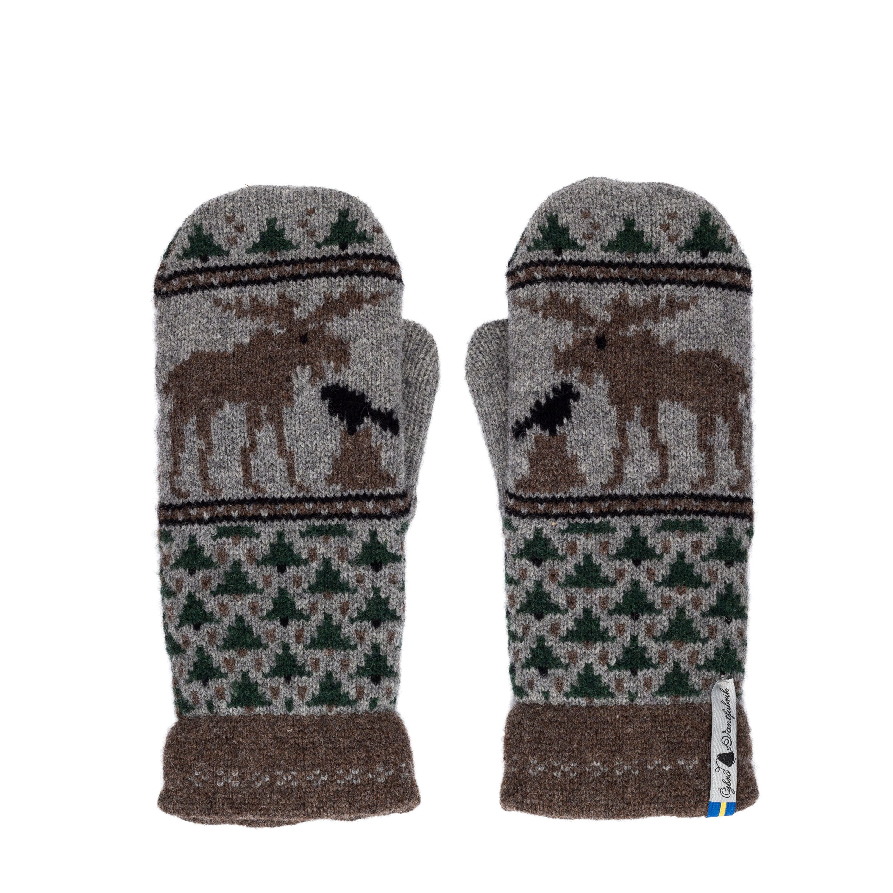 Mittens Merino Wool Skogen