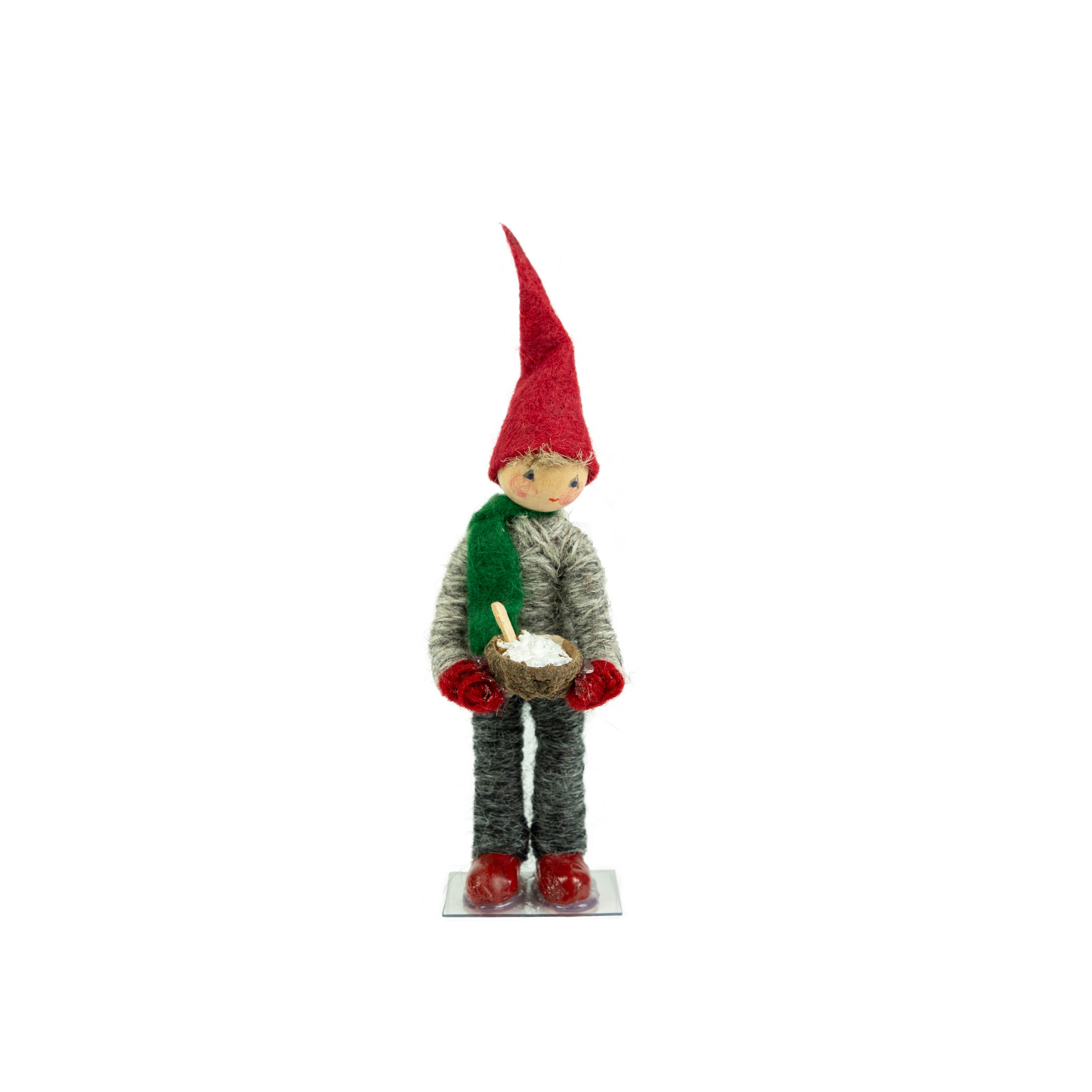 Santa with Porridge, Wrapped Yarn