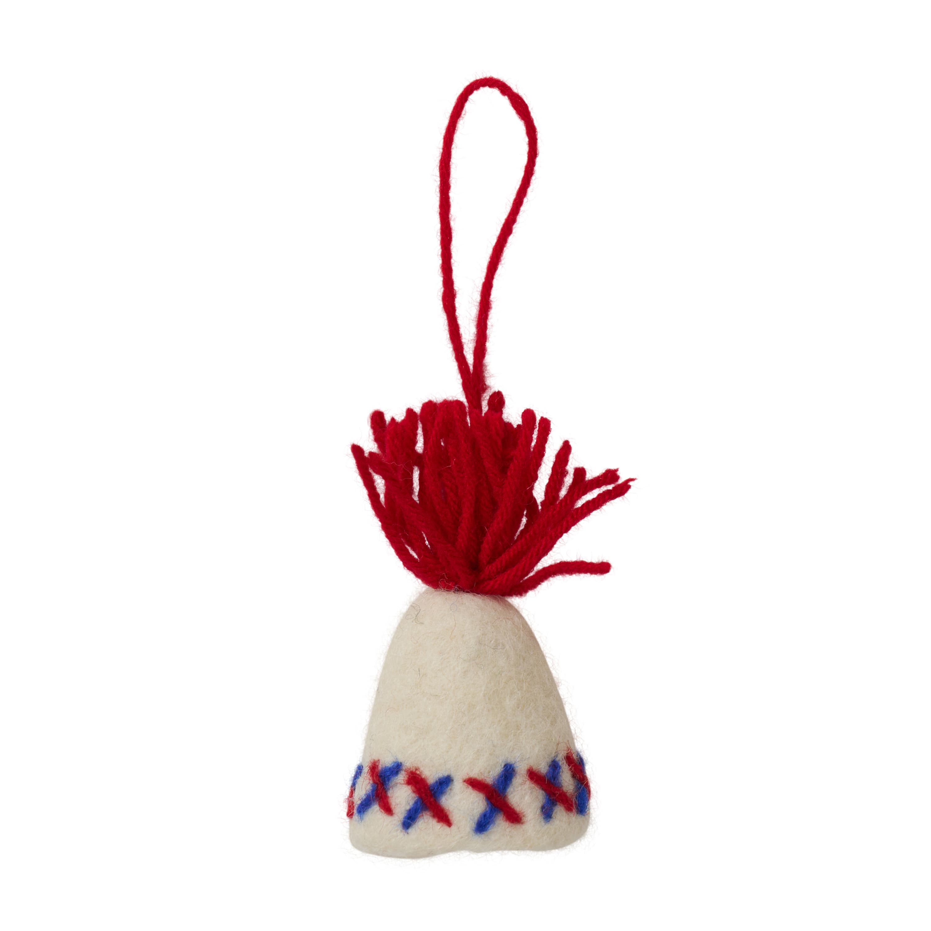Felted Wool Lovikka Hat Ornament