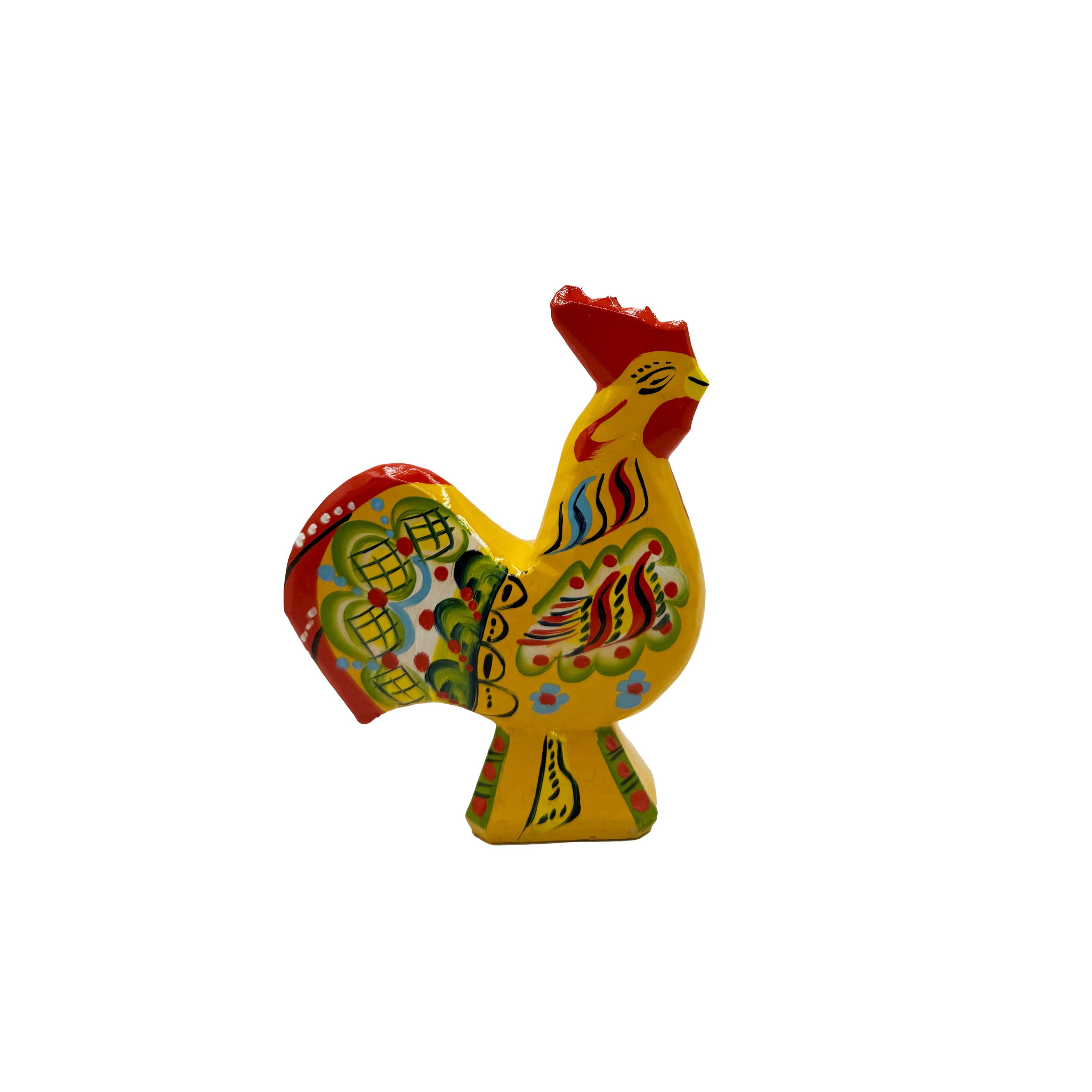 Dala Rooster Yellow 11 cm