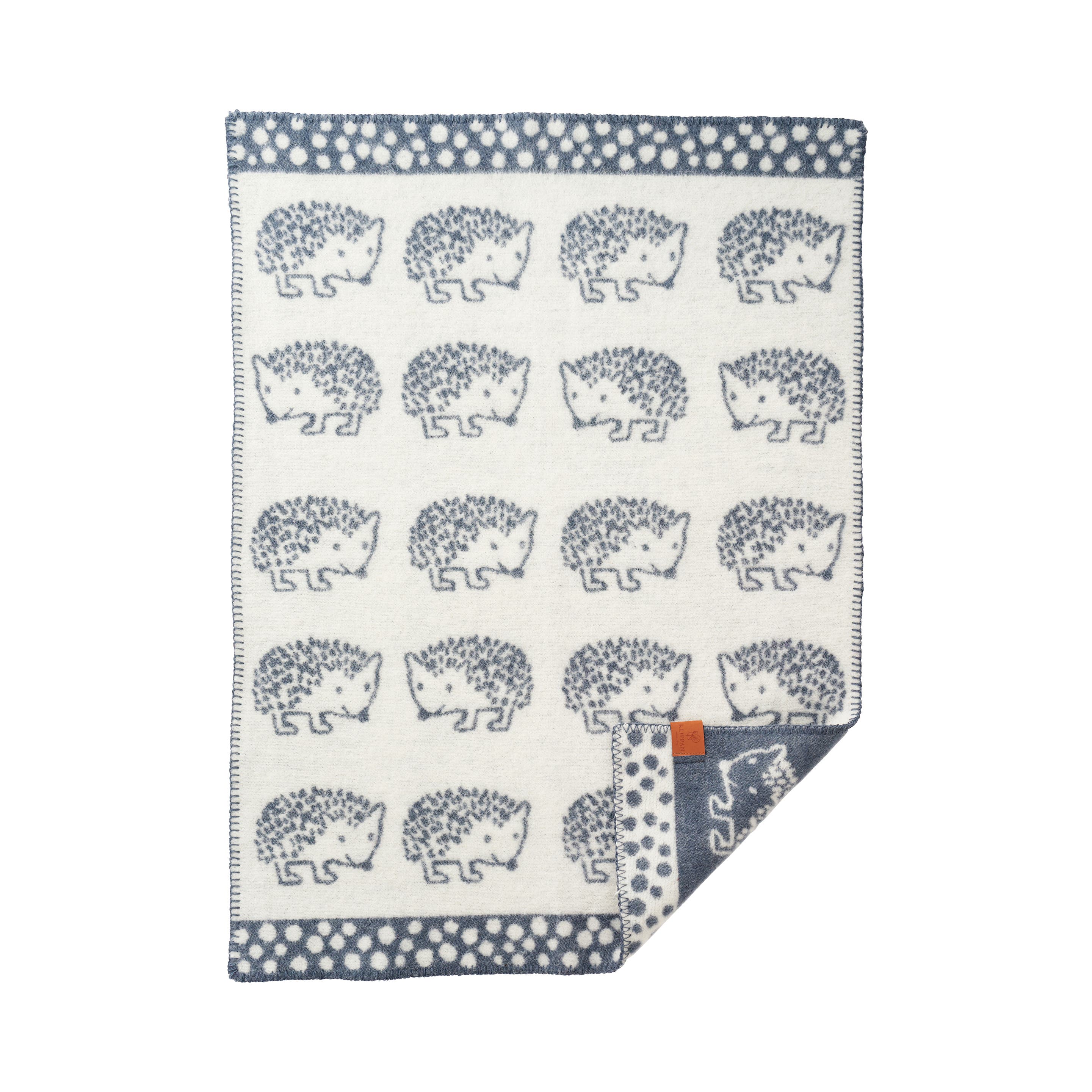 Klippan Barnpläd Igelkott Blå