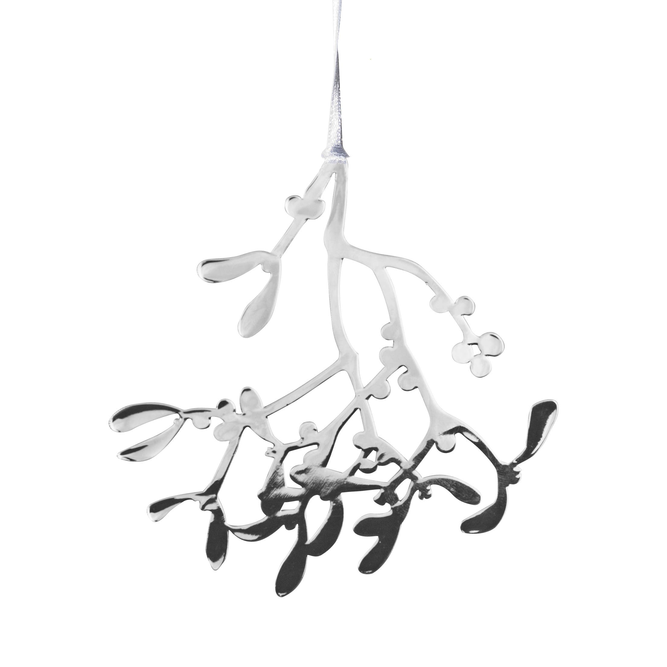 Mistletoe Ornament Silver