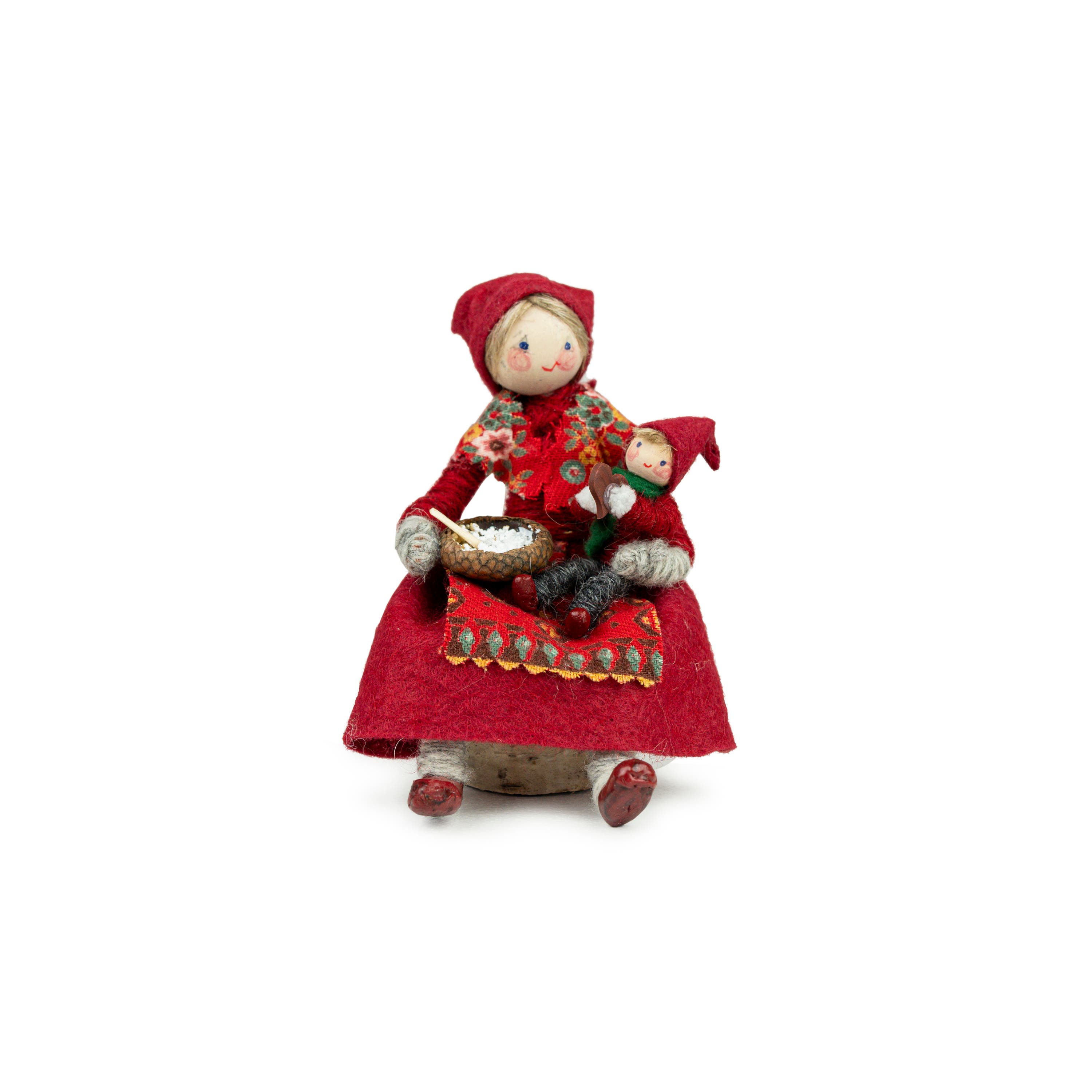 Christmas Mother with Elf & Porridge