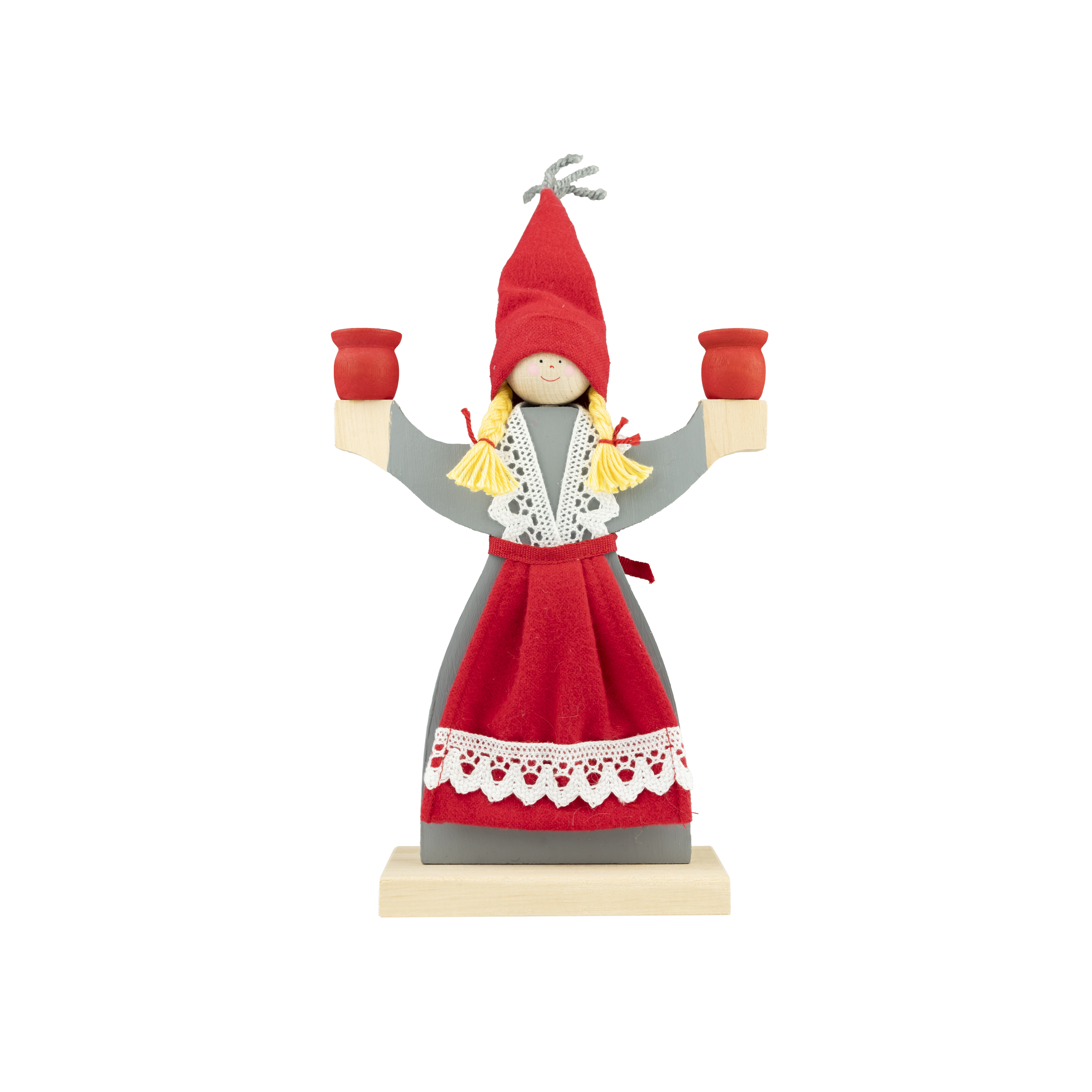 Candle Holder Mrs. Claus