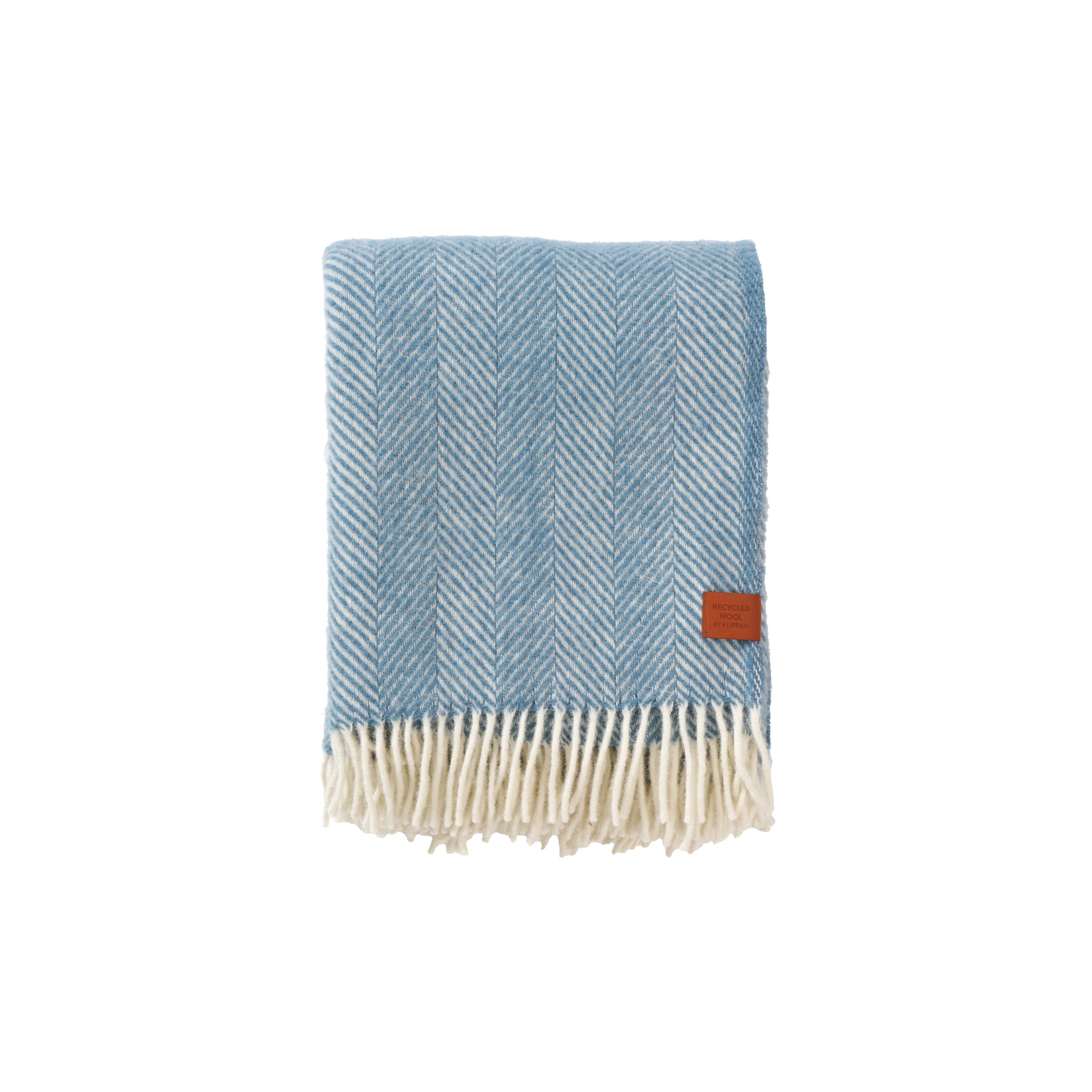 Klippan Plaid Herringbone Cloudy Blue