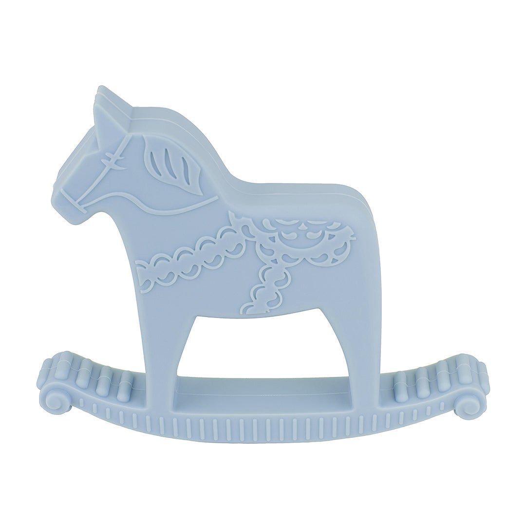 Dala Horse Teether Light blue