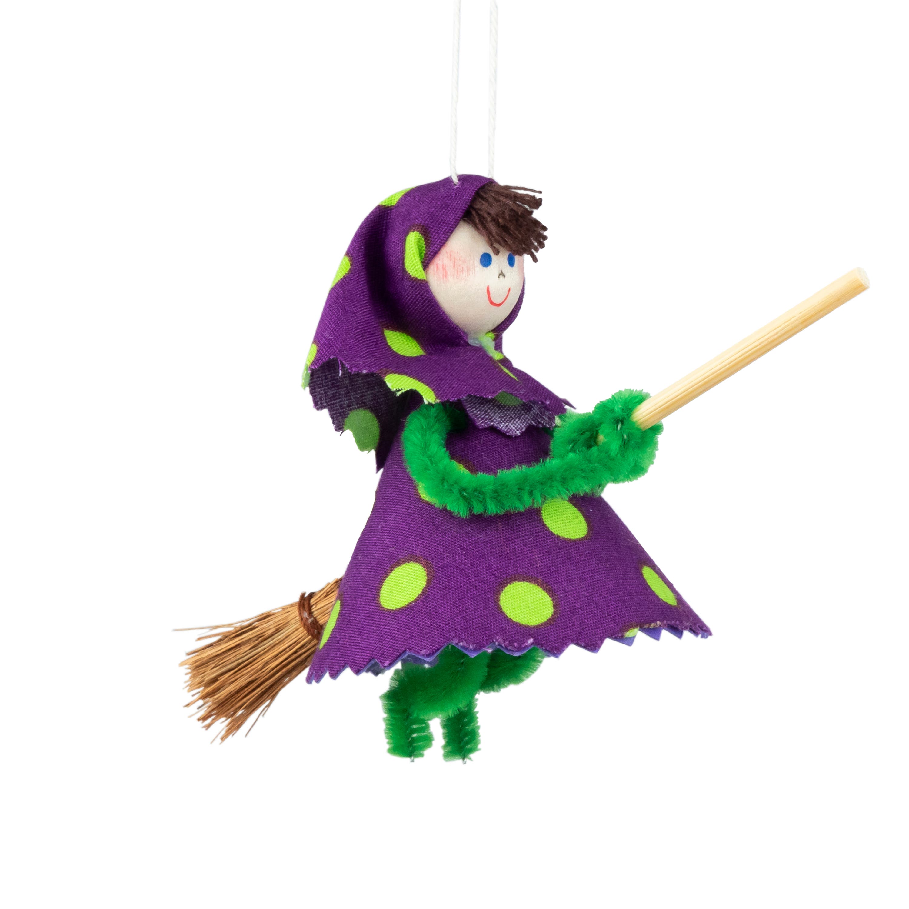 Swedish Easter Ornament Witch Purple