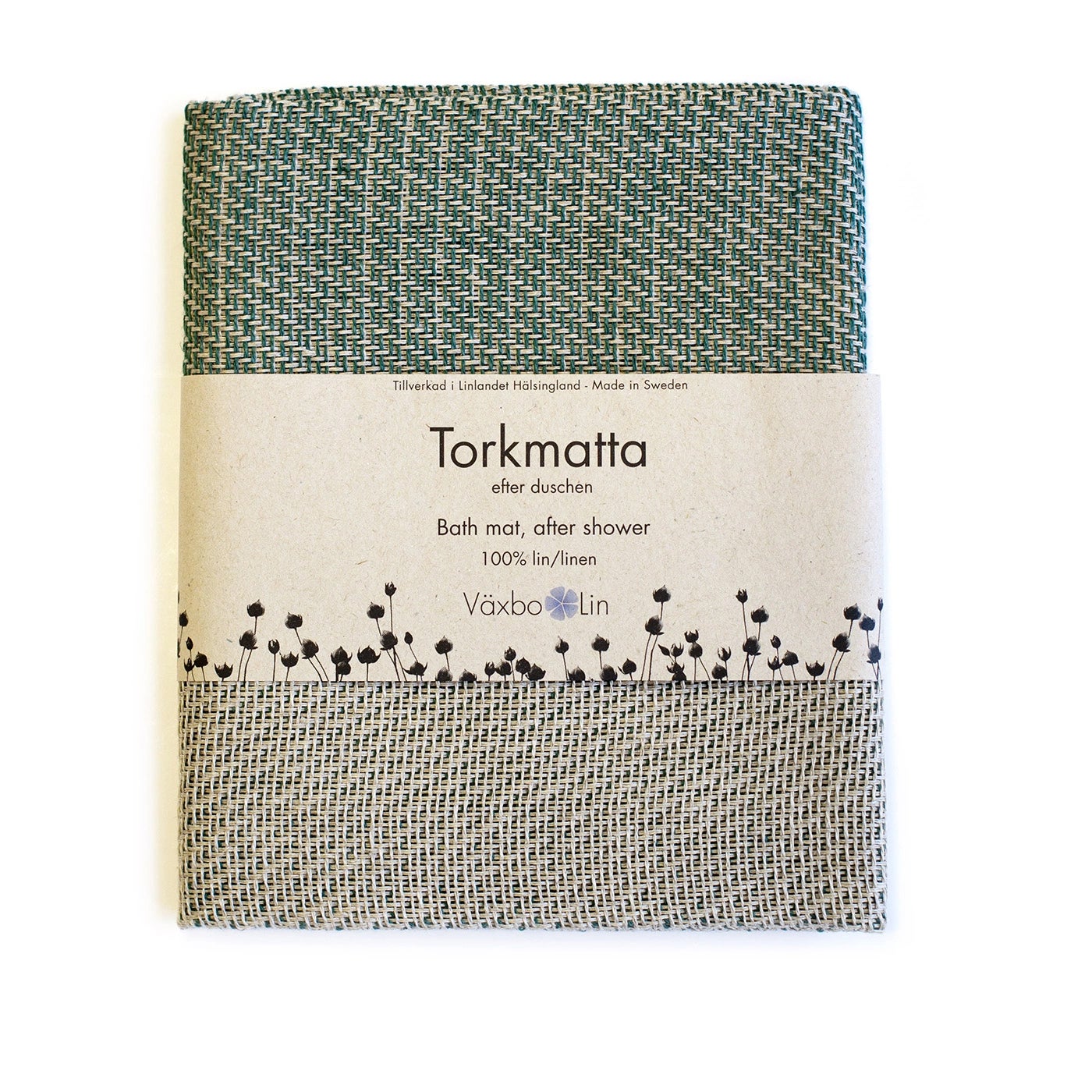 Drying Mat Moss Green Växbo Lin