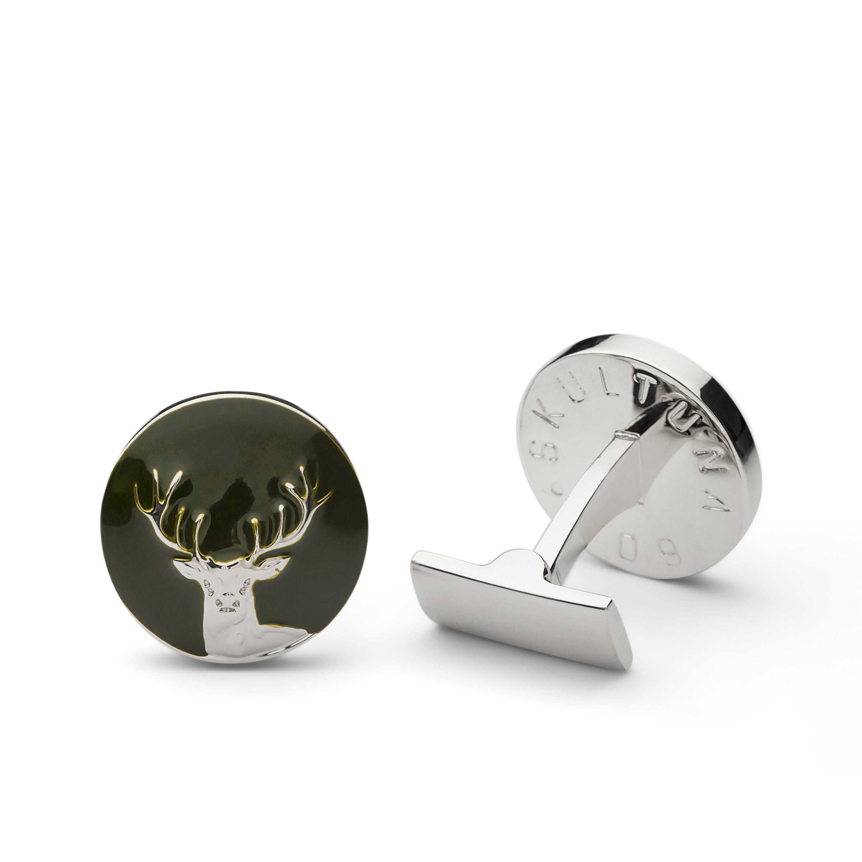 Skultuna Cufflinks Deer Silver