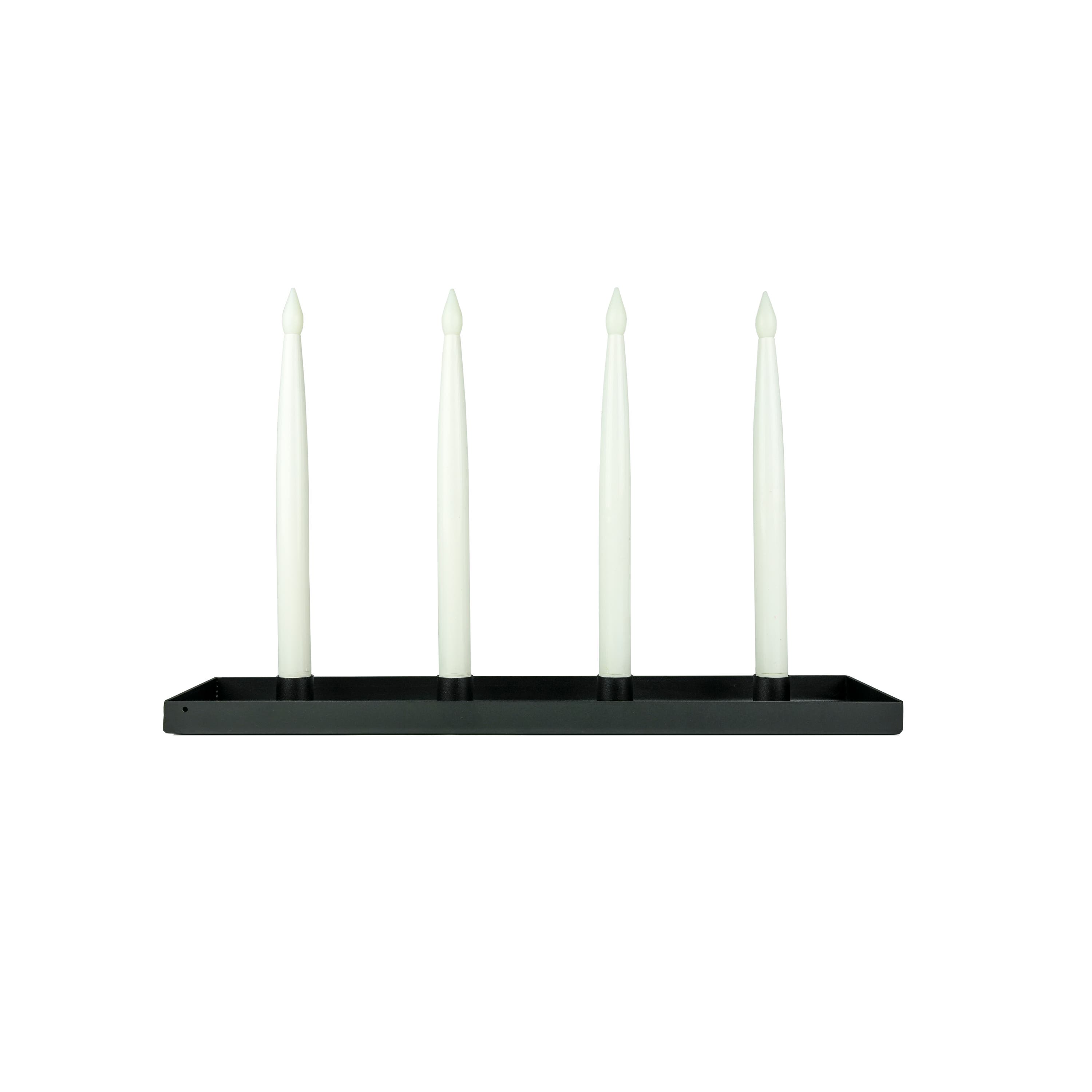 Adventsljusstake Svart