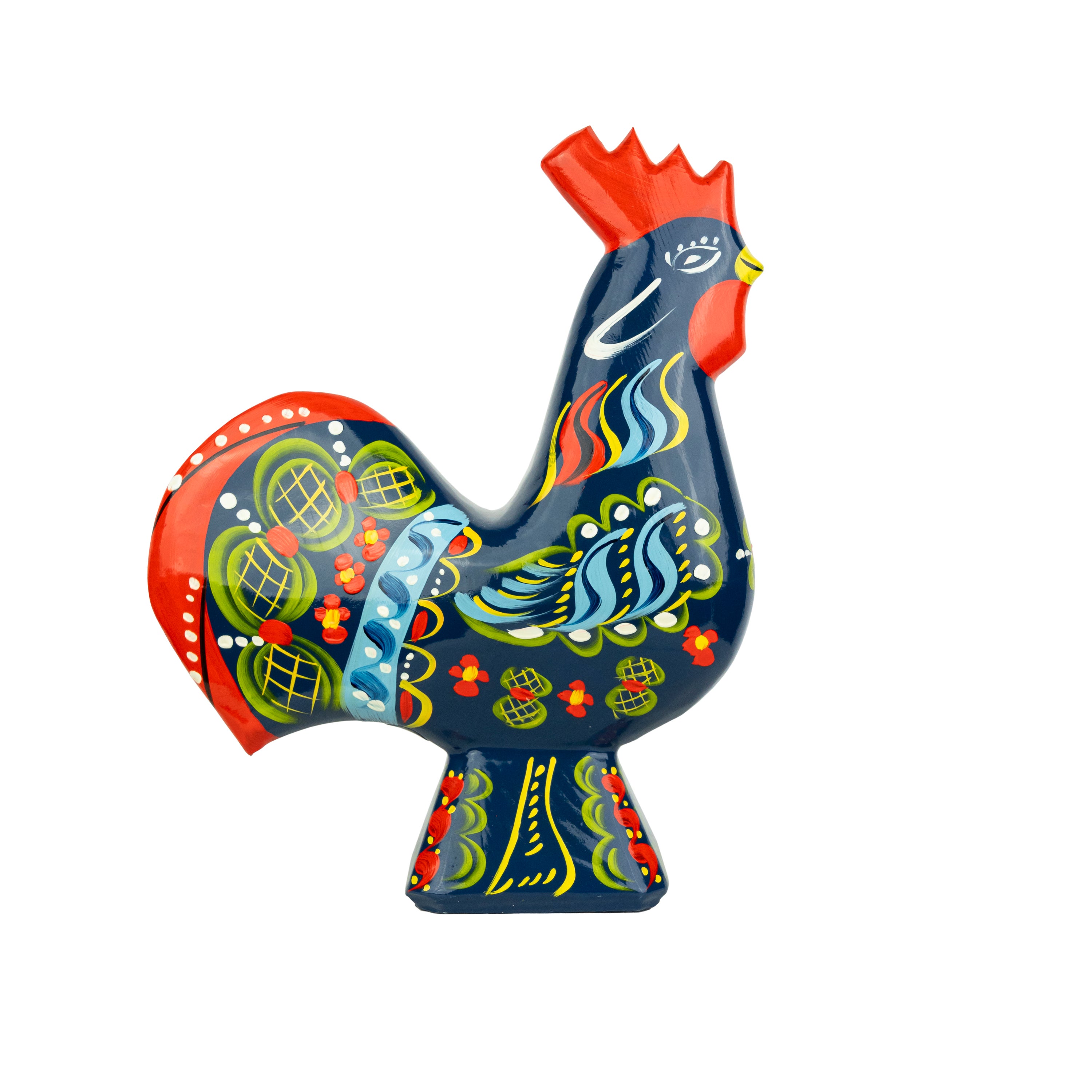 Dala Rooster Blue 11 cm