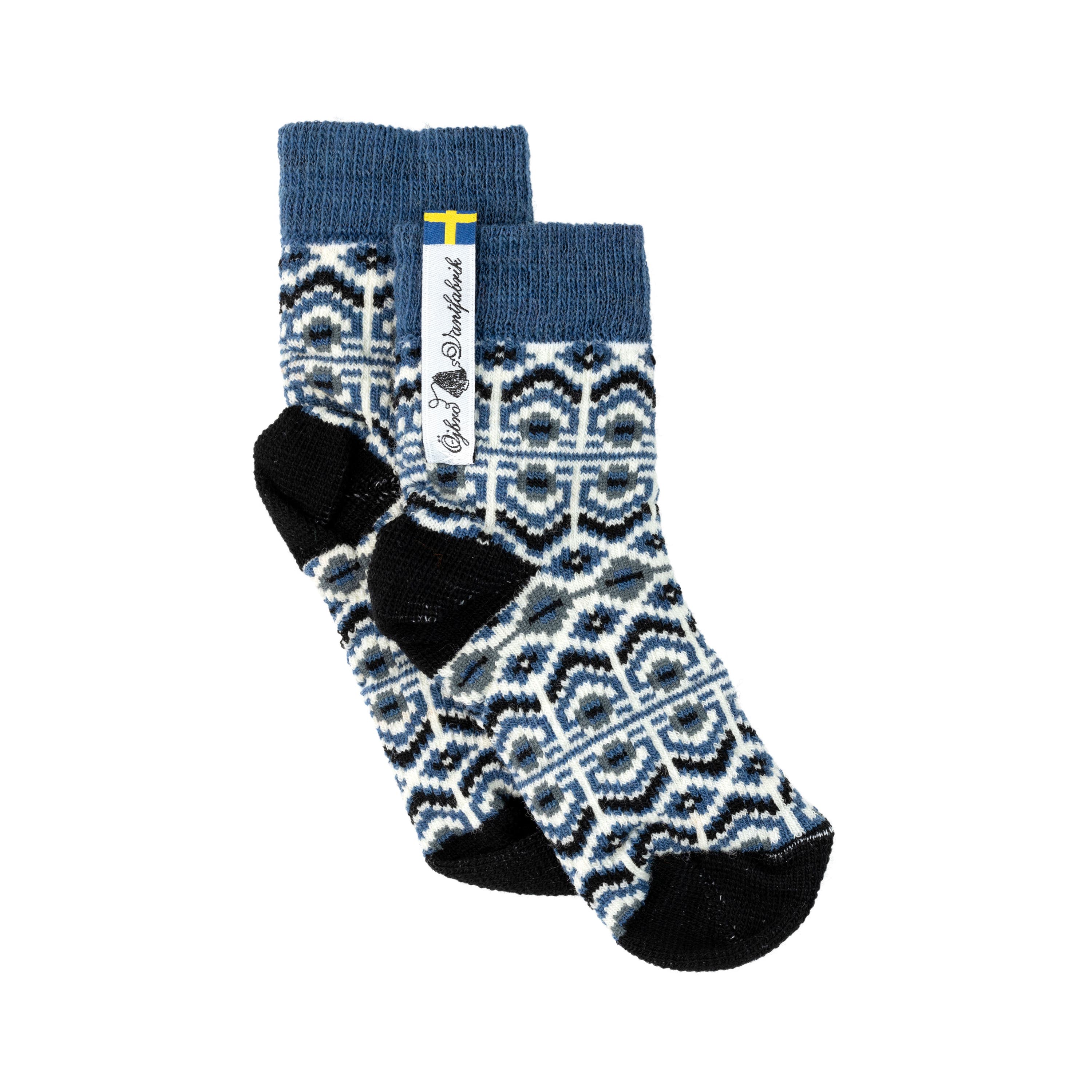 Children's Merino Wool Sock Blue Kurbits 19-21