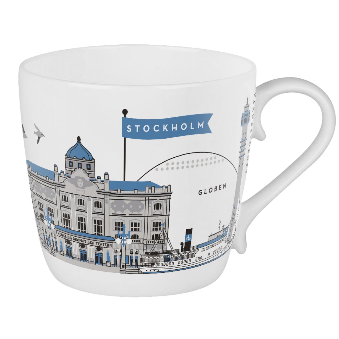 Mugg Stockholm City Blå