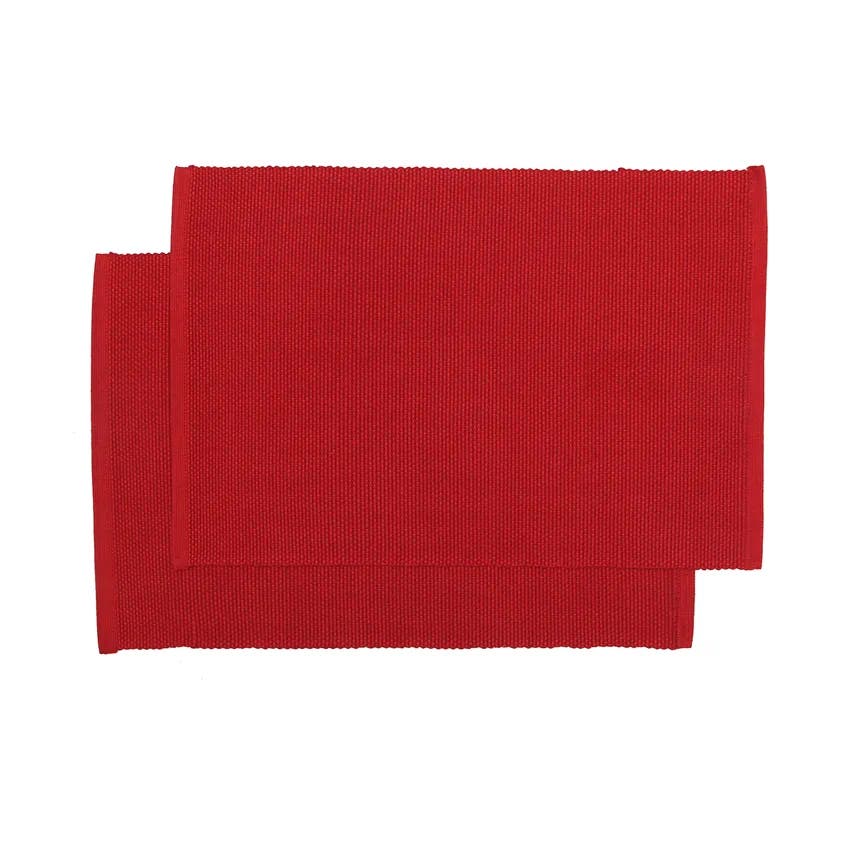Placemat Kalle Dark Red, 2-pack, 33x45 cm