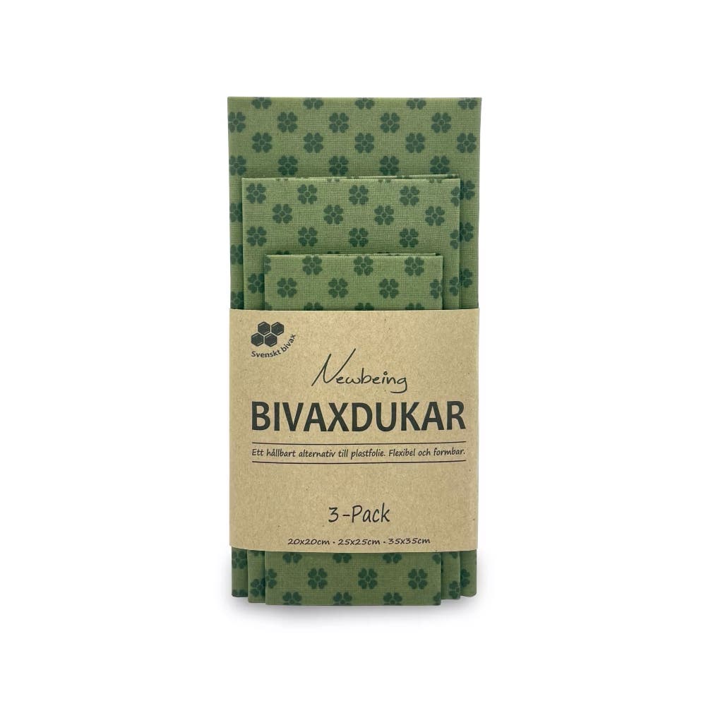 Beeswax Wraps Green 3-Pack