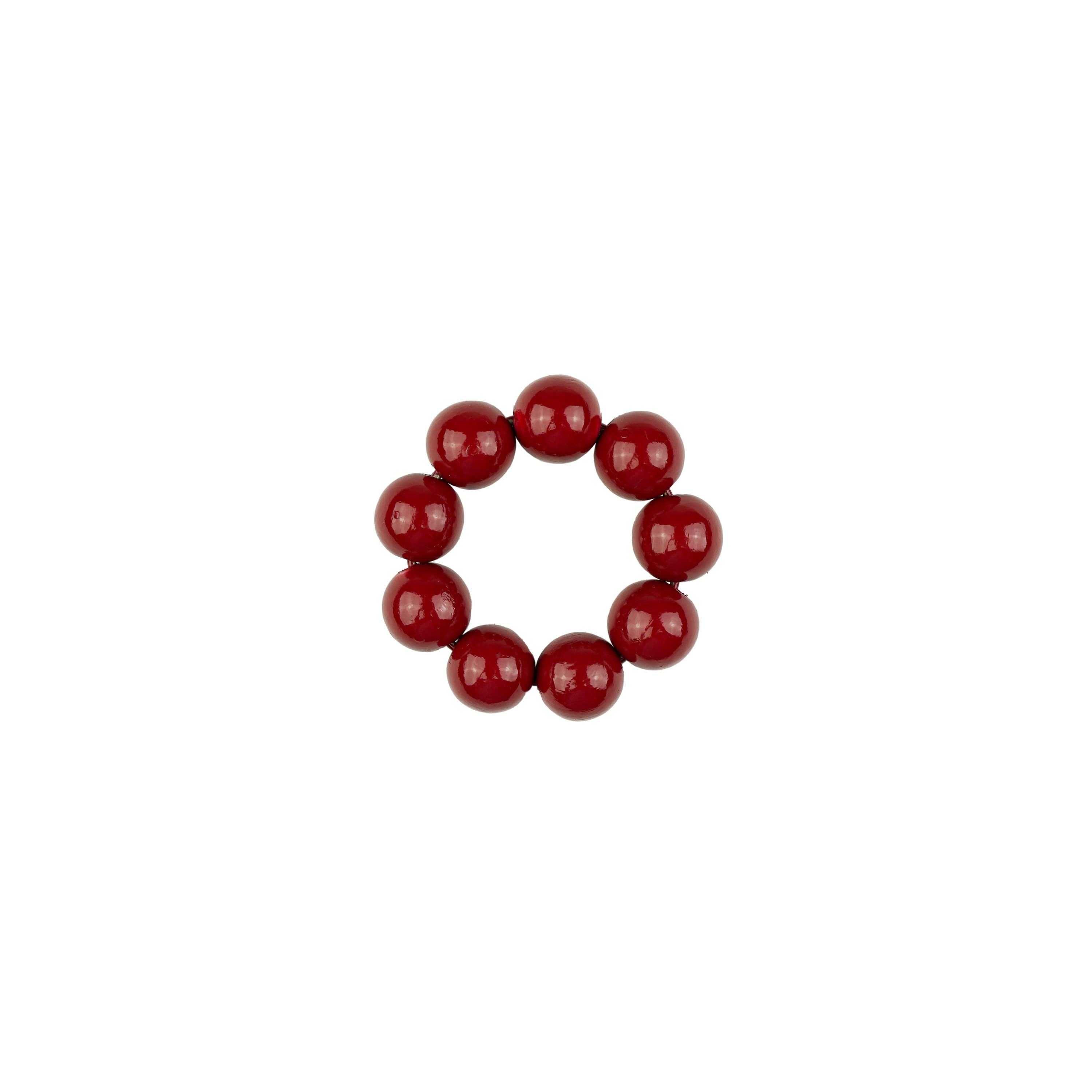 Candle Ring Shiny Red
