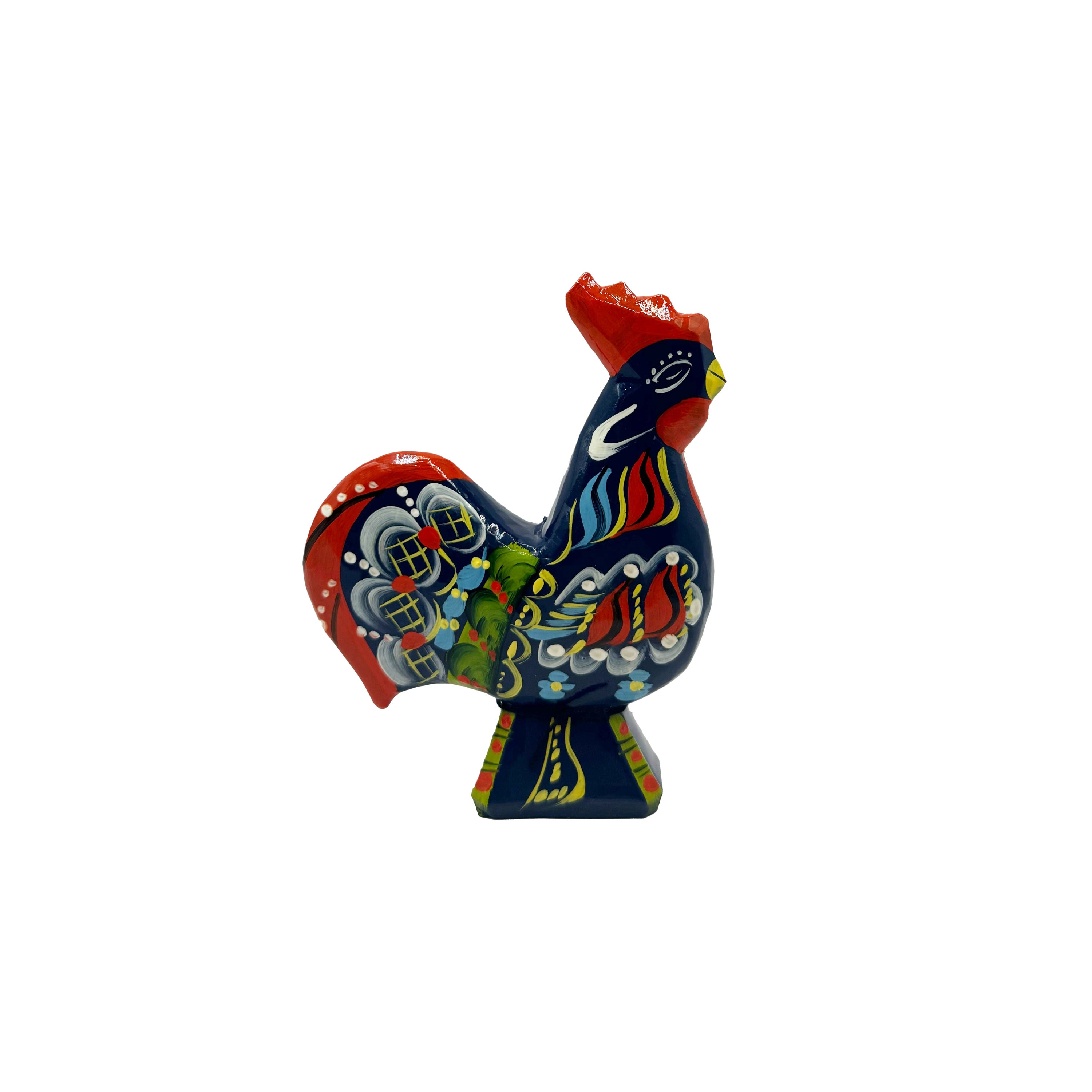 Dala Rooster Blue 11 cm